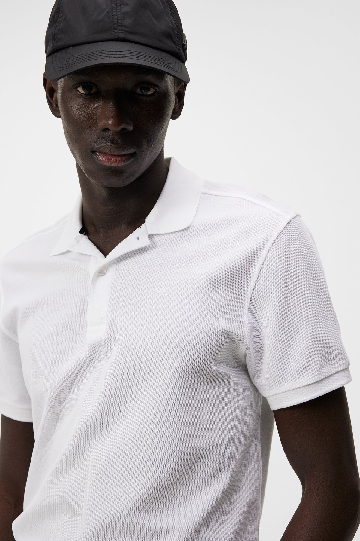 Troy Pique Polo Shirt in White by J.Lindeberg