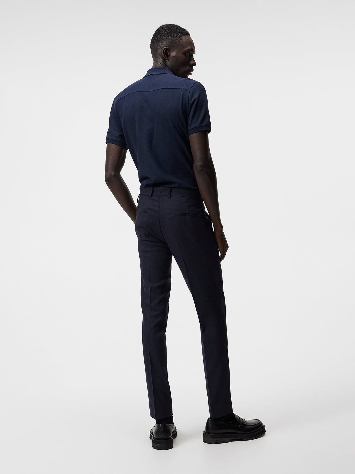 Troy Pique Polo Shirt in JL Navy by J.Lindeberg