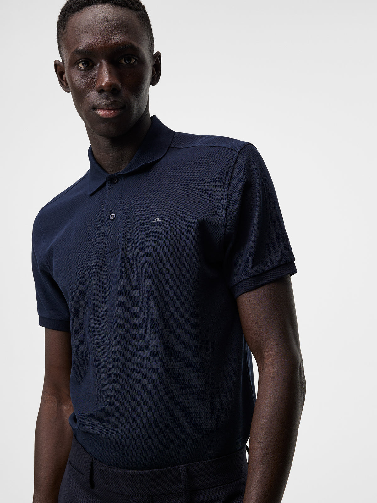 Troy Pique Polo Shirt in JL Navy by J.Lindeberg