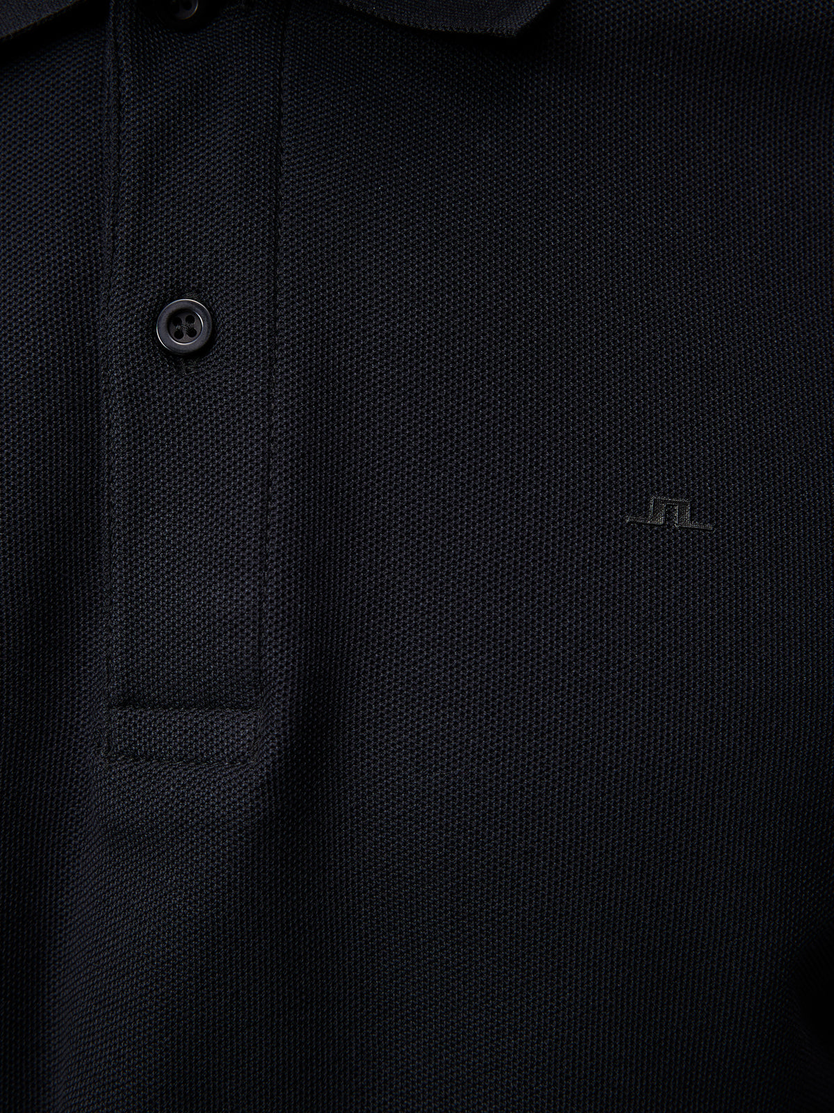 Troy Pique Polo Shirt in Black by J.Lindeberg