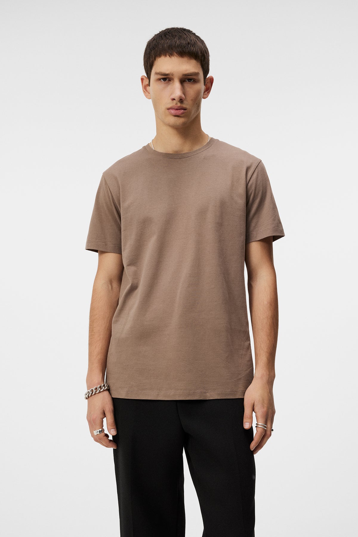 Sid Basic T-Shirt in Walnut by J.Lindeberg