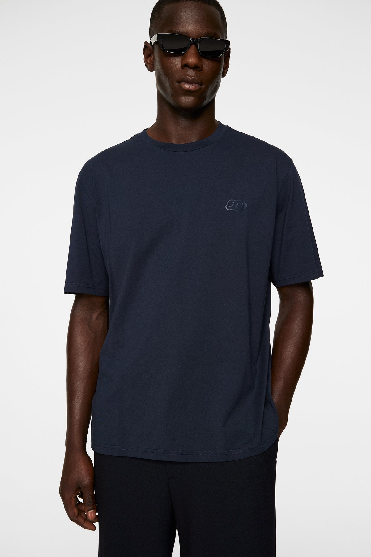 Hale Logo T-Shirt in JL Navy by J.Lindeberg