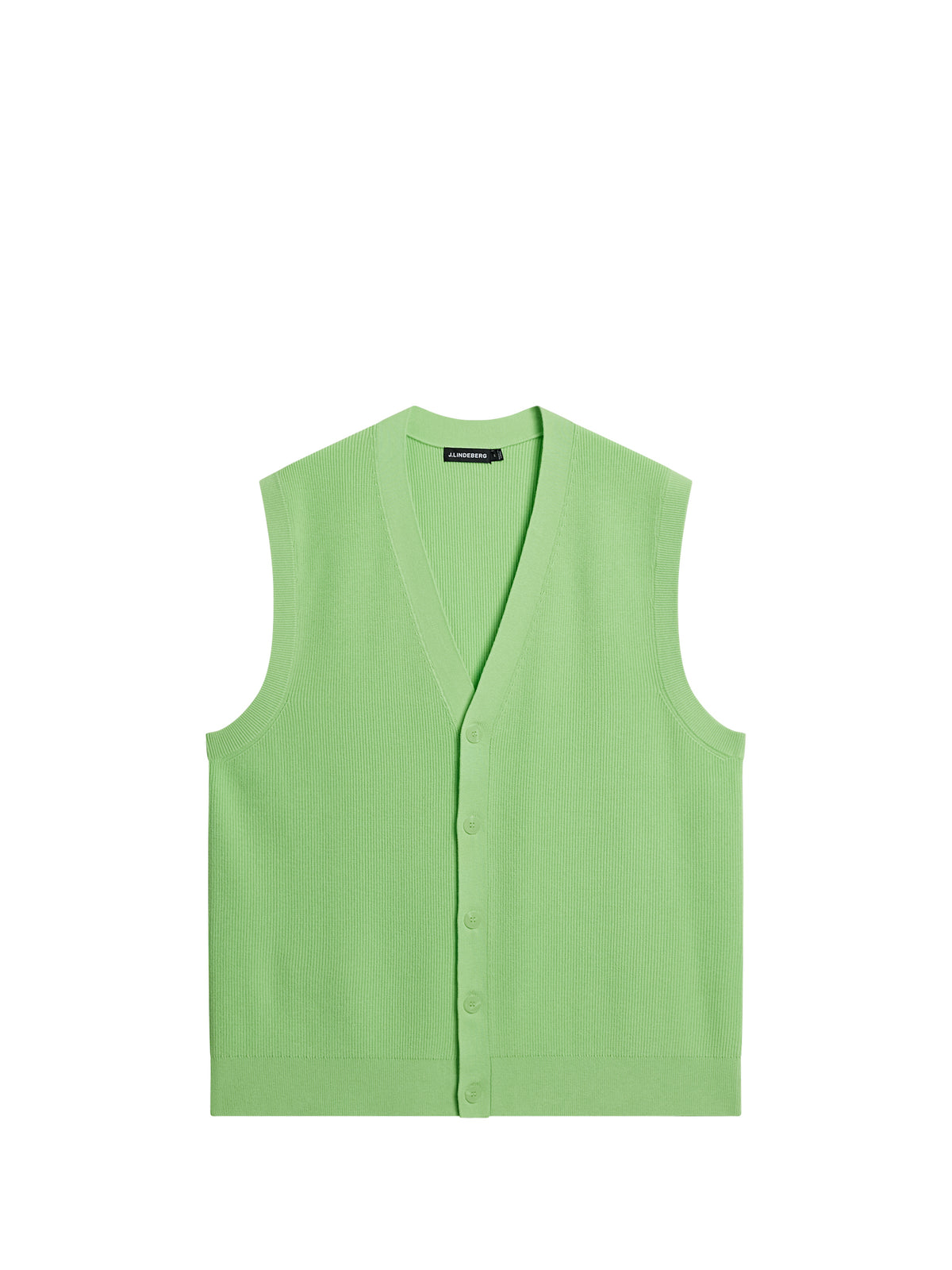 Hugo Cardigan Vest in Paradise Green by J.Lindeberg
