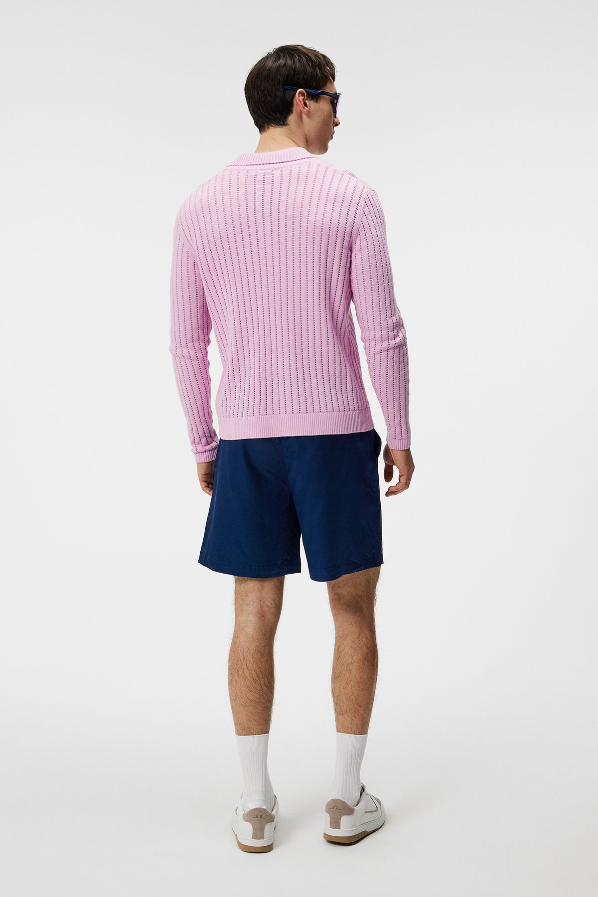 Edmondo Collar Cardigan in Pink Lavender by J.Lindeberg