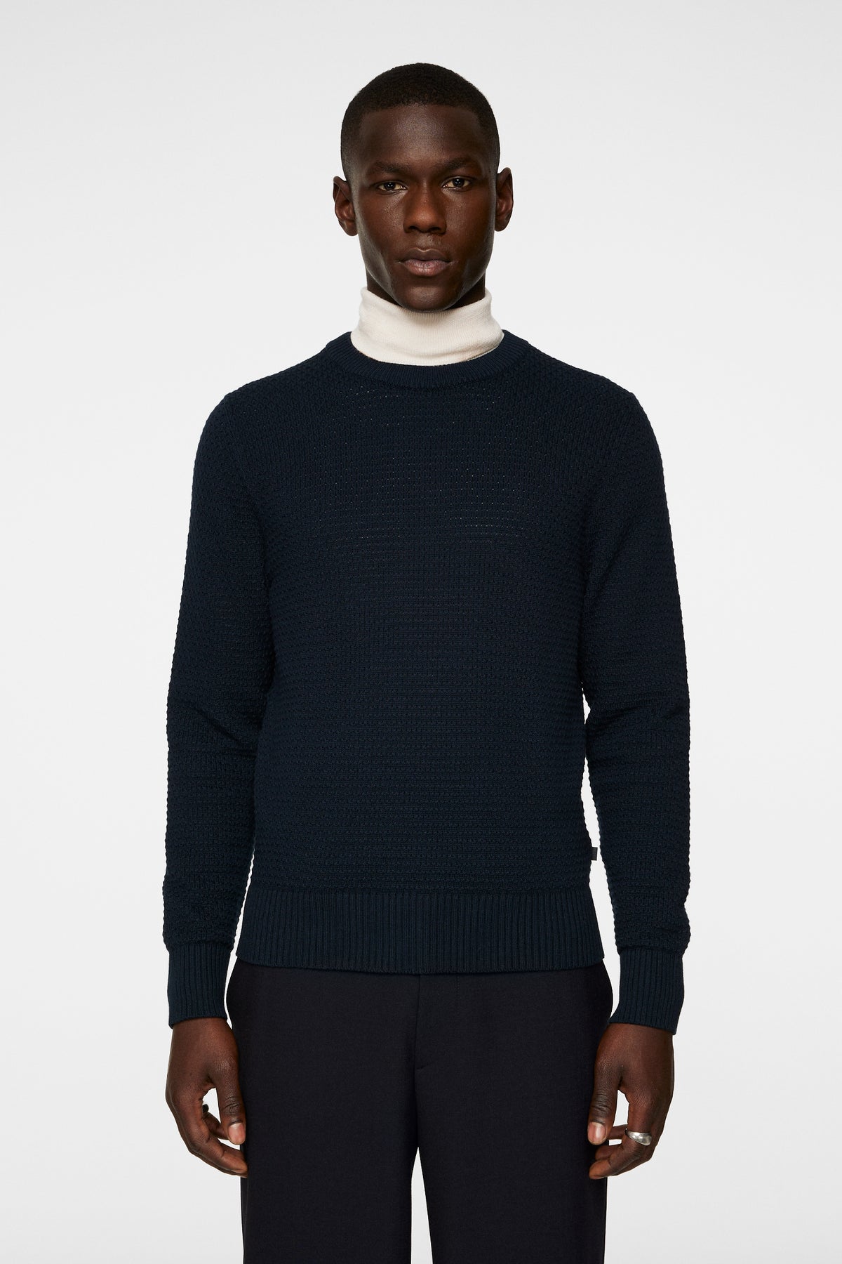 Oliver Structure Sweater in JL Navy by J.Lindeberg