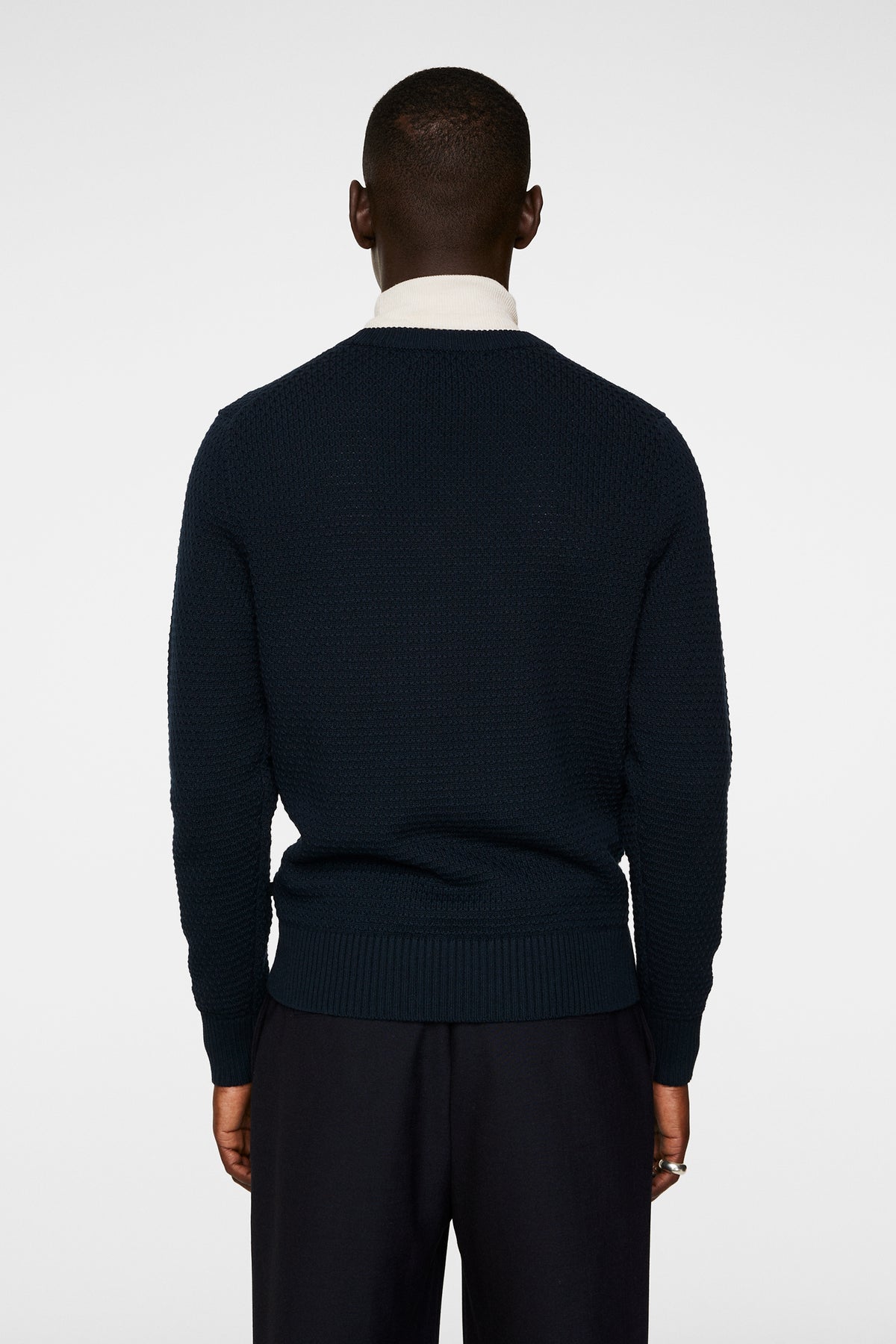 Oliver Structure Sweater in JL Navy by J.Lindeberg