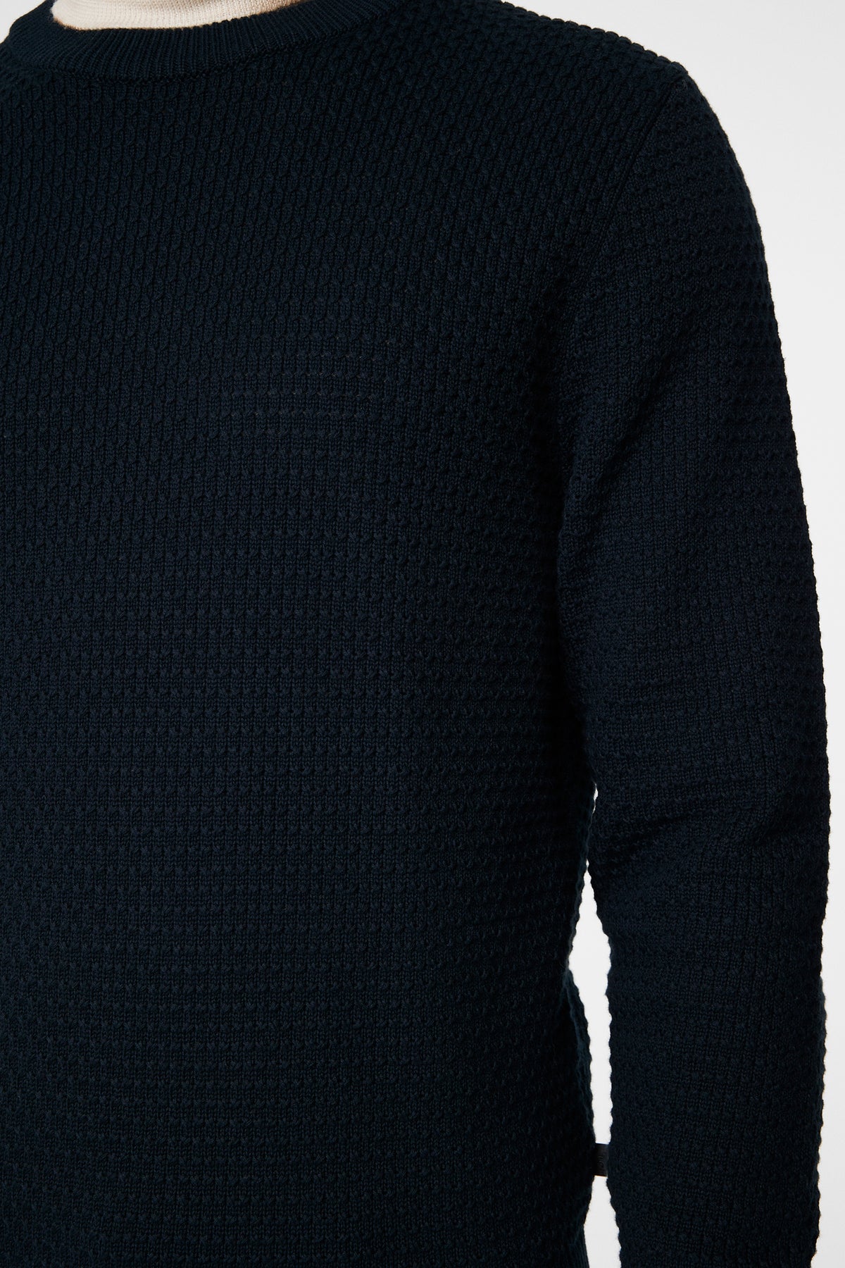 Oliver Structure Sweater in JL Navy by J.Lindeberg