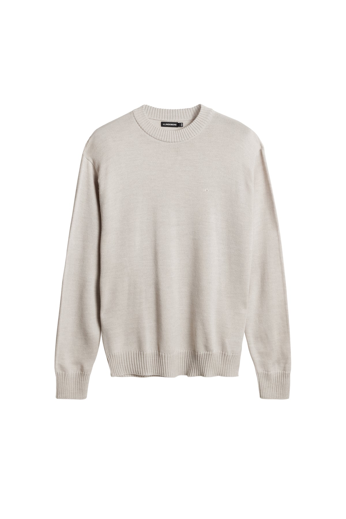 Kino Merino Crew in Moonbeam Melange by J.Lindeberg