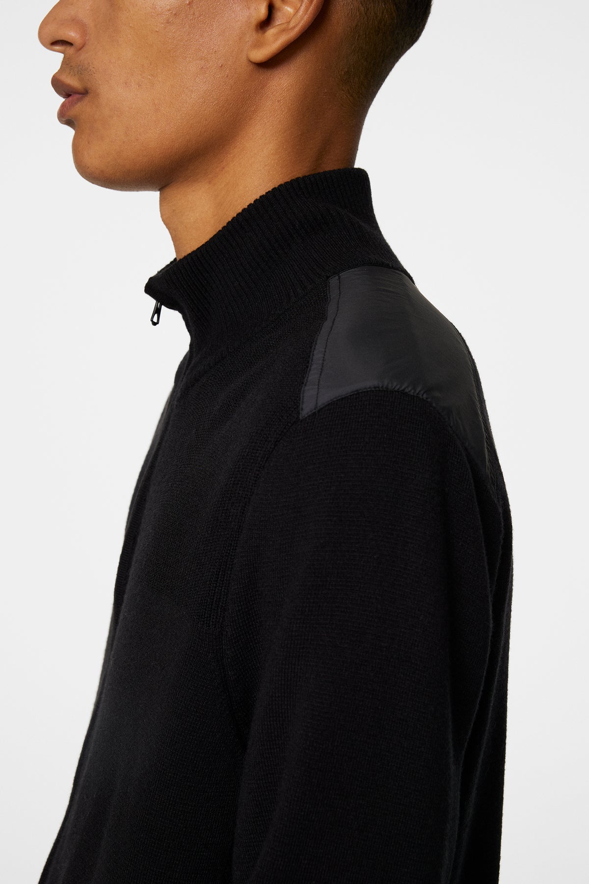 Marty Hybrid Jacket in Black by J.Lindeberg