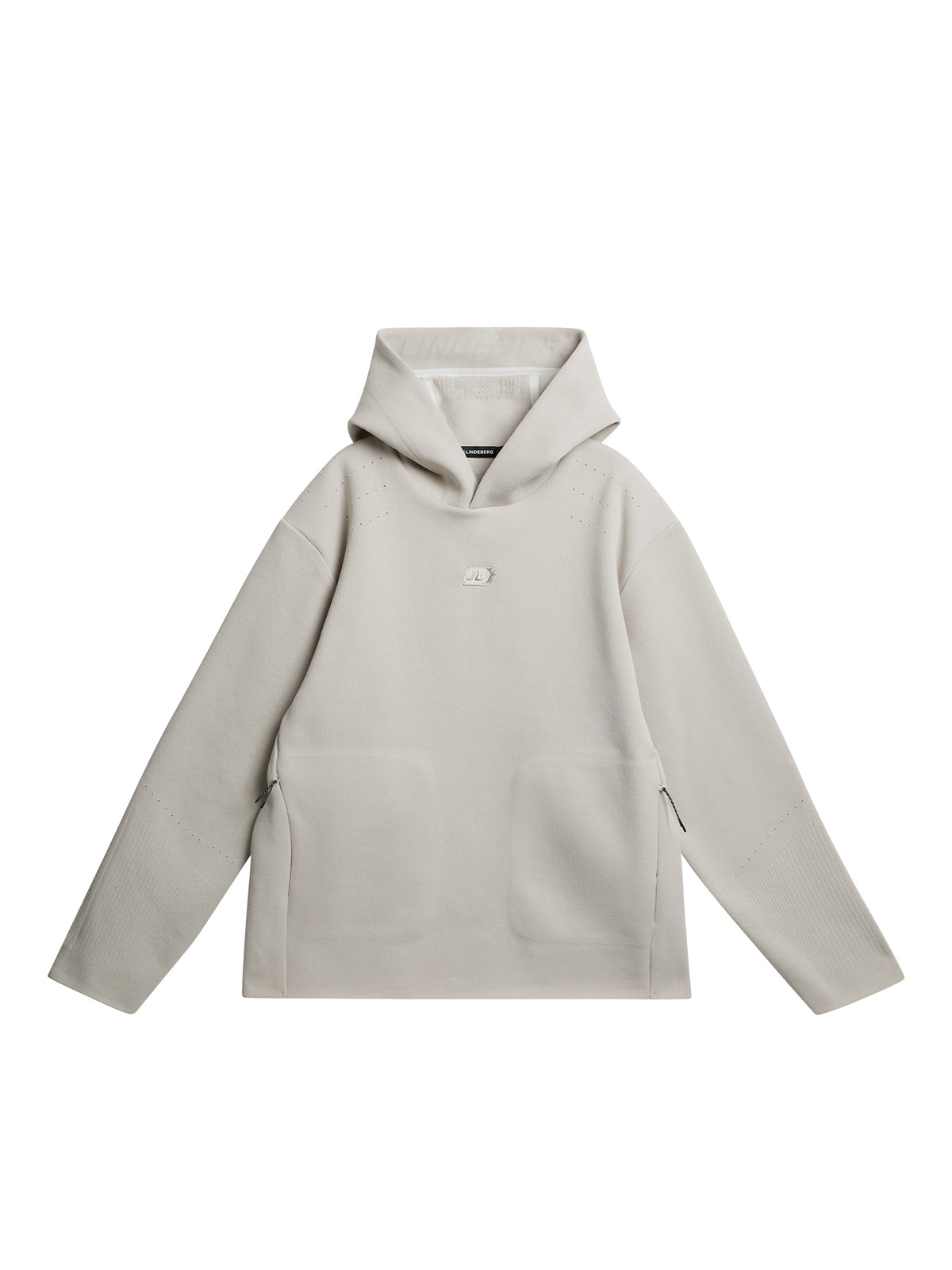 Matt Tech Knit Hood in Moonbeam by J.Lindeberg