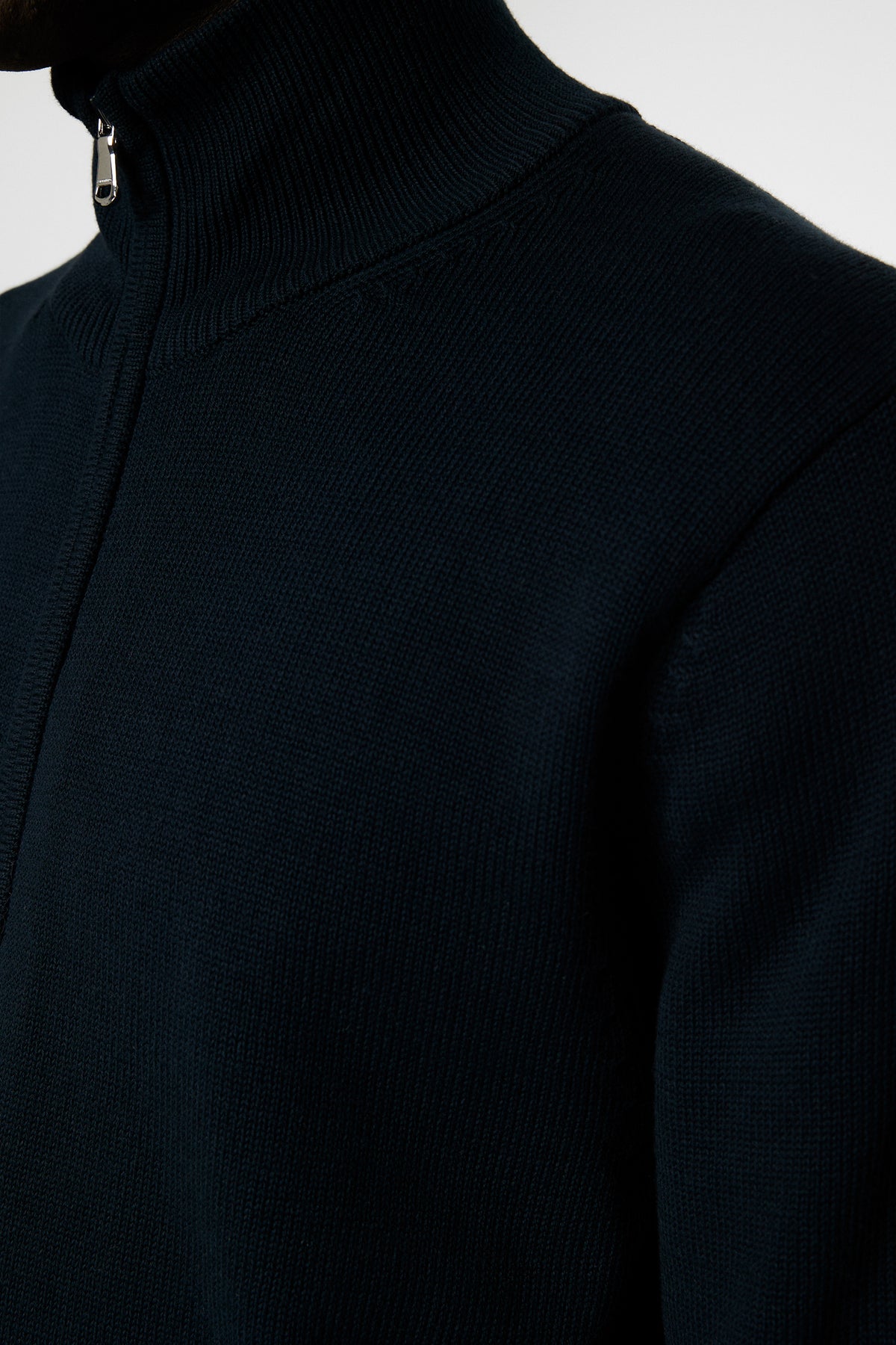 Alexis Full Zip Cardigan in JL Navy by J.Lindeberg
