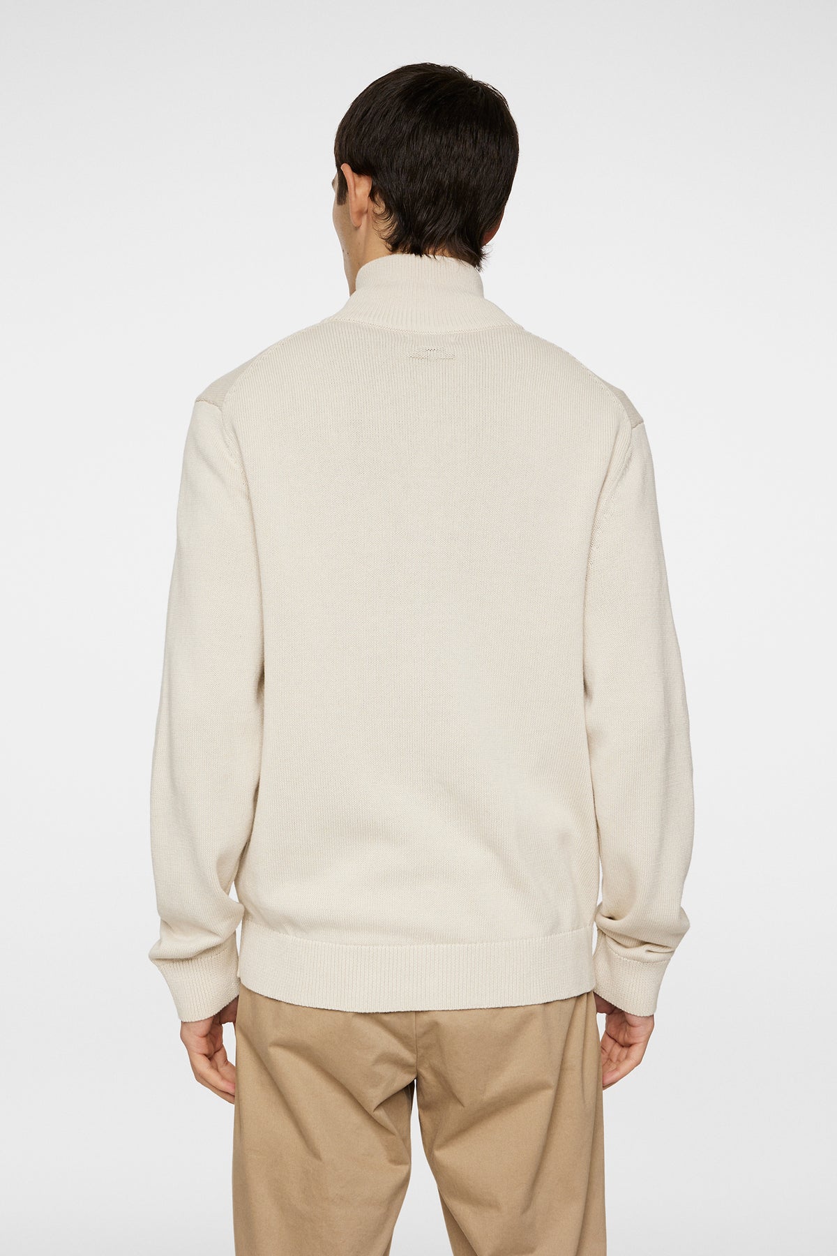 Alexis Full Zip Cardigan in Moonbeam by J.Lindeberg