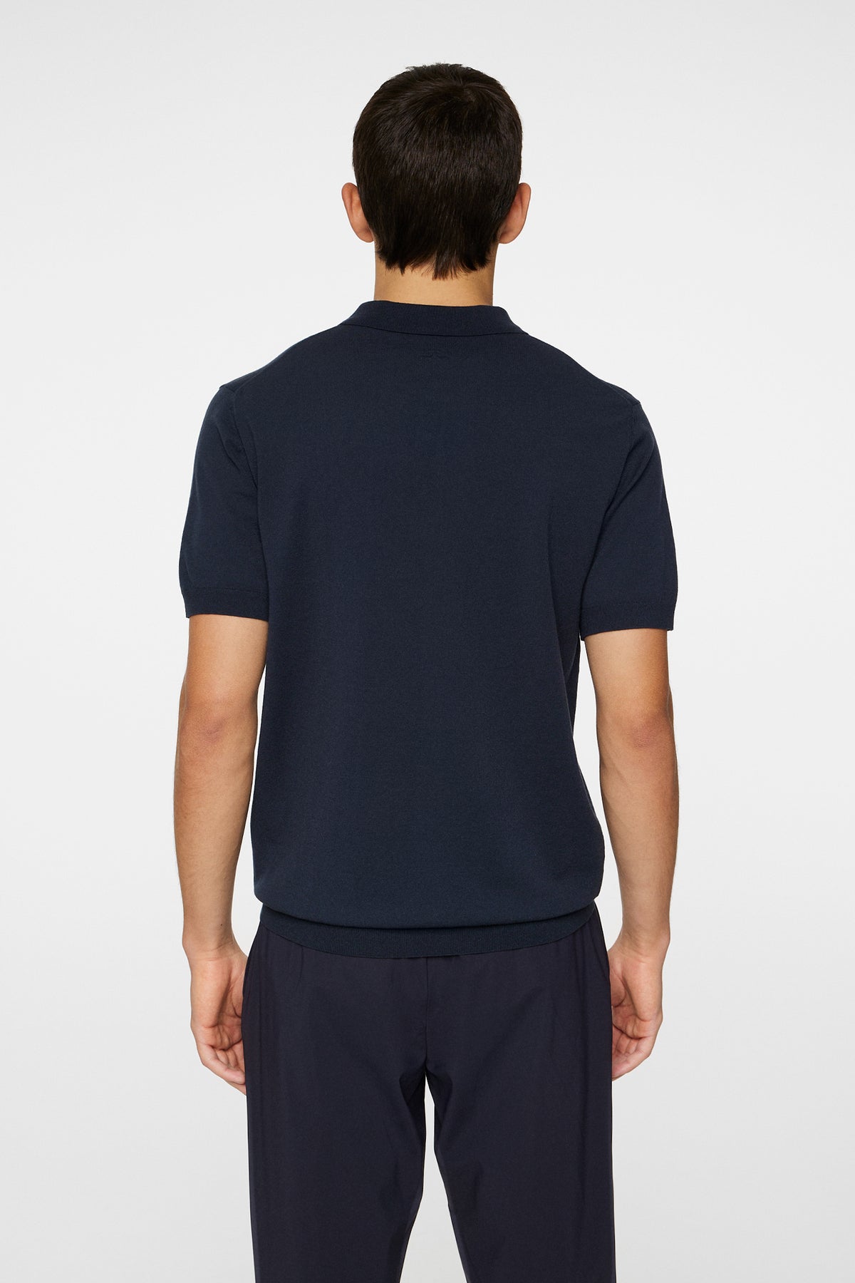 Ridge Knitted Polo in JL Navy by J.Lindeberg