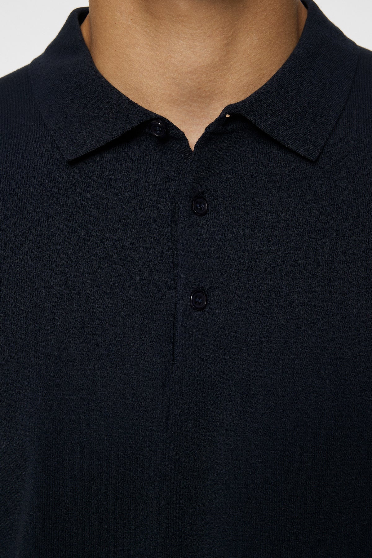 Ridge Knitted Polo in JL Navy by J.Lindeberg
