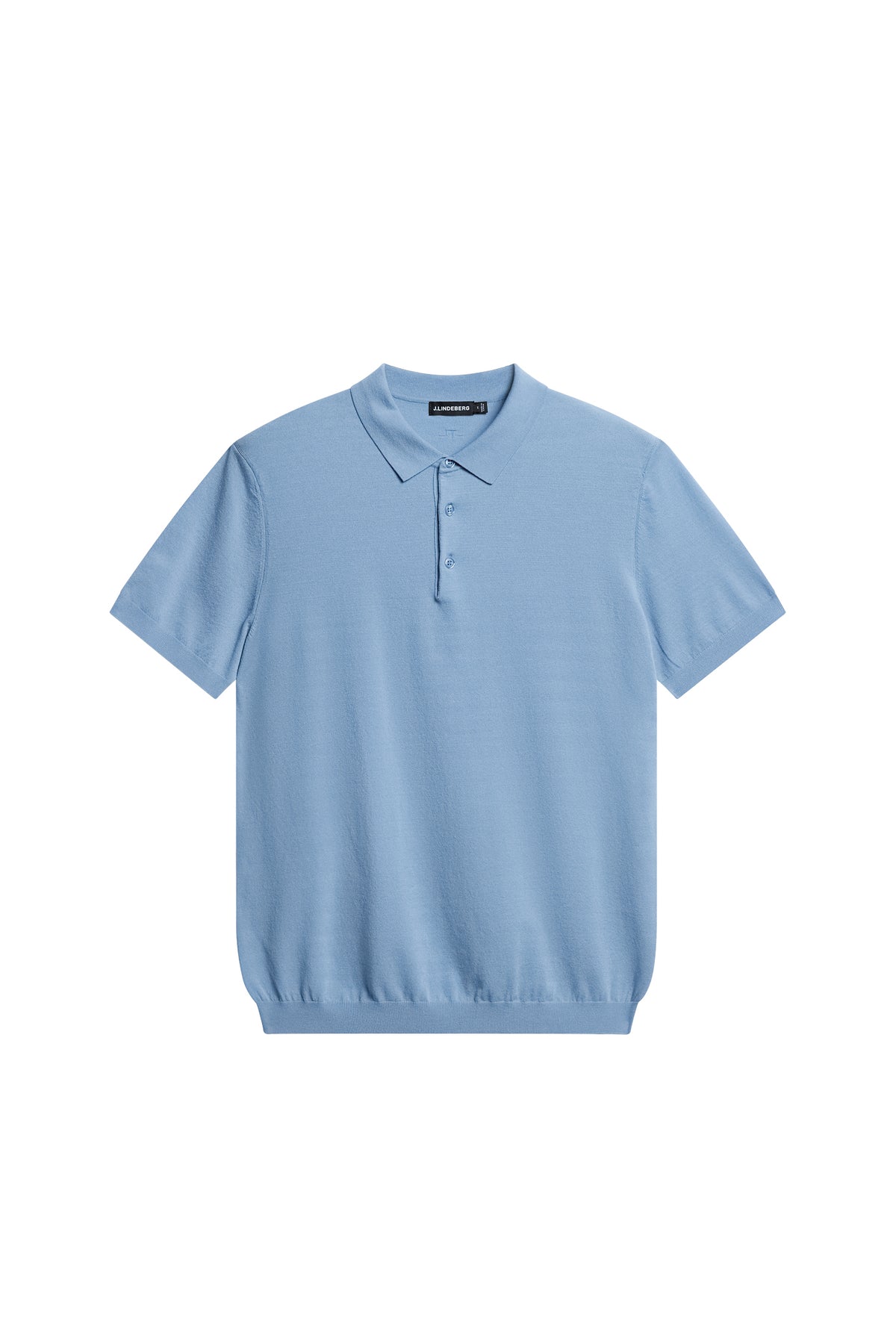 Ridge Knitted Polo in Rain Washed by J.Lindeberg