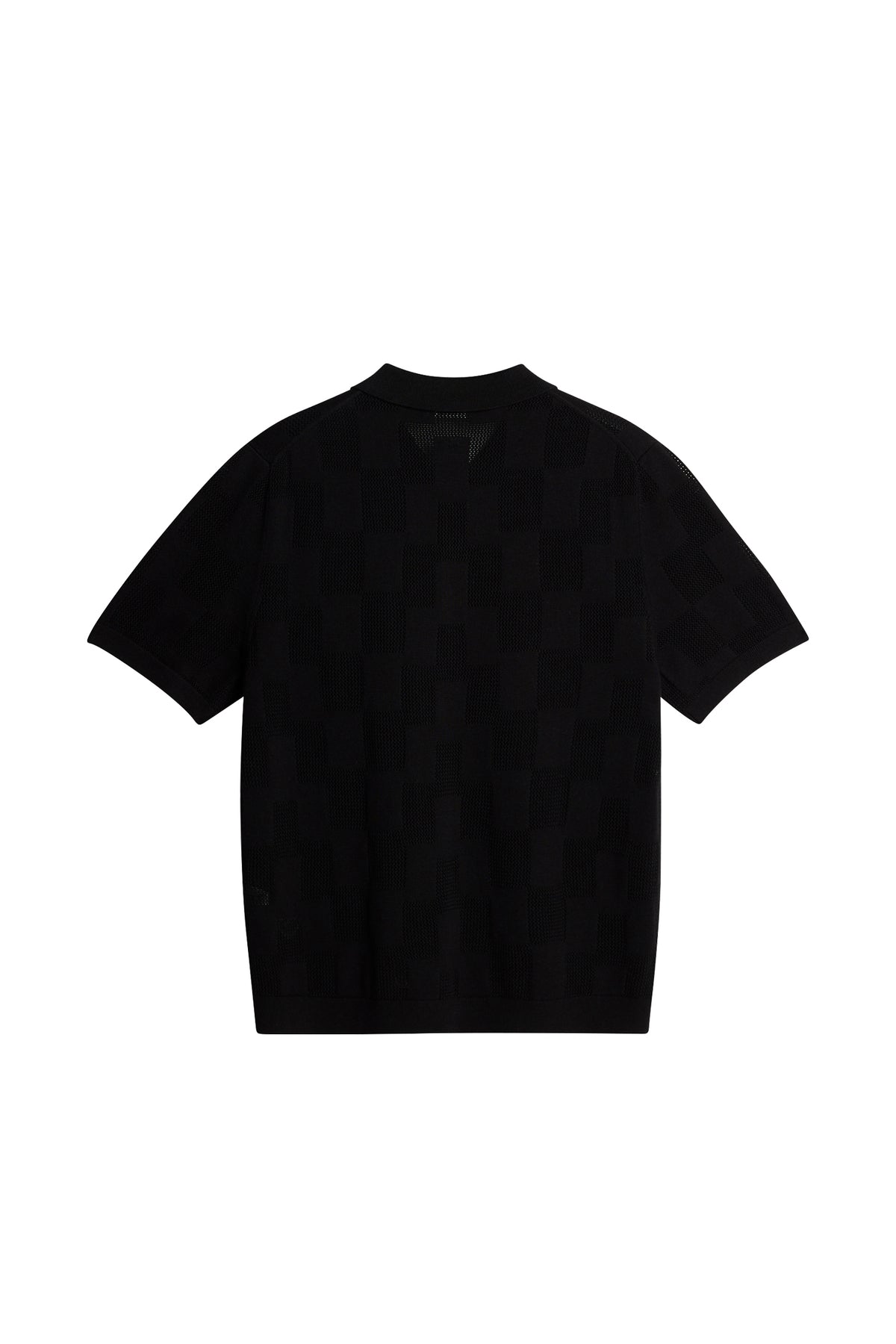 Reymond Stacked Bridge Polo in Black by J.Lindeberg