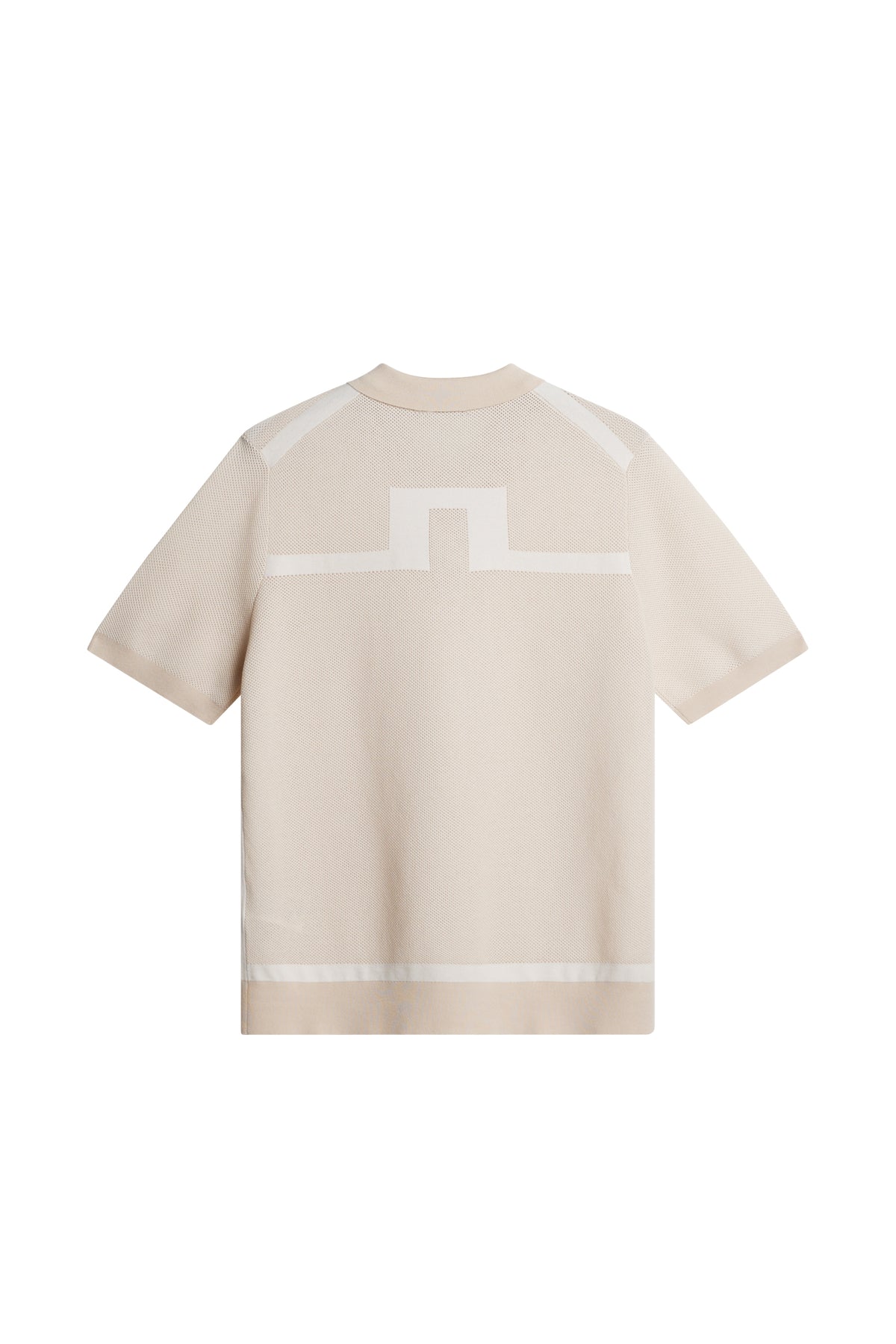 Reymond Structure Knit Polo in Moonbeam by J.Lindeberg