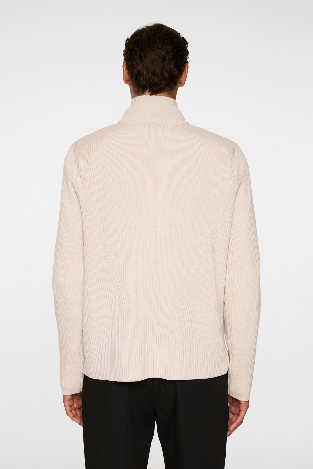 Martin Knitted Hybrid Jacket in Moonbeam by J.Lindeberg