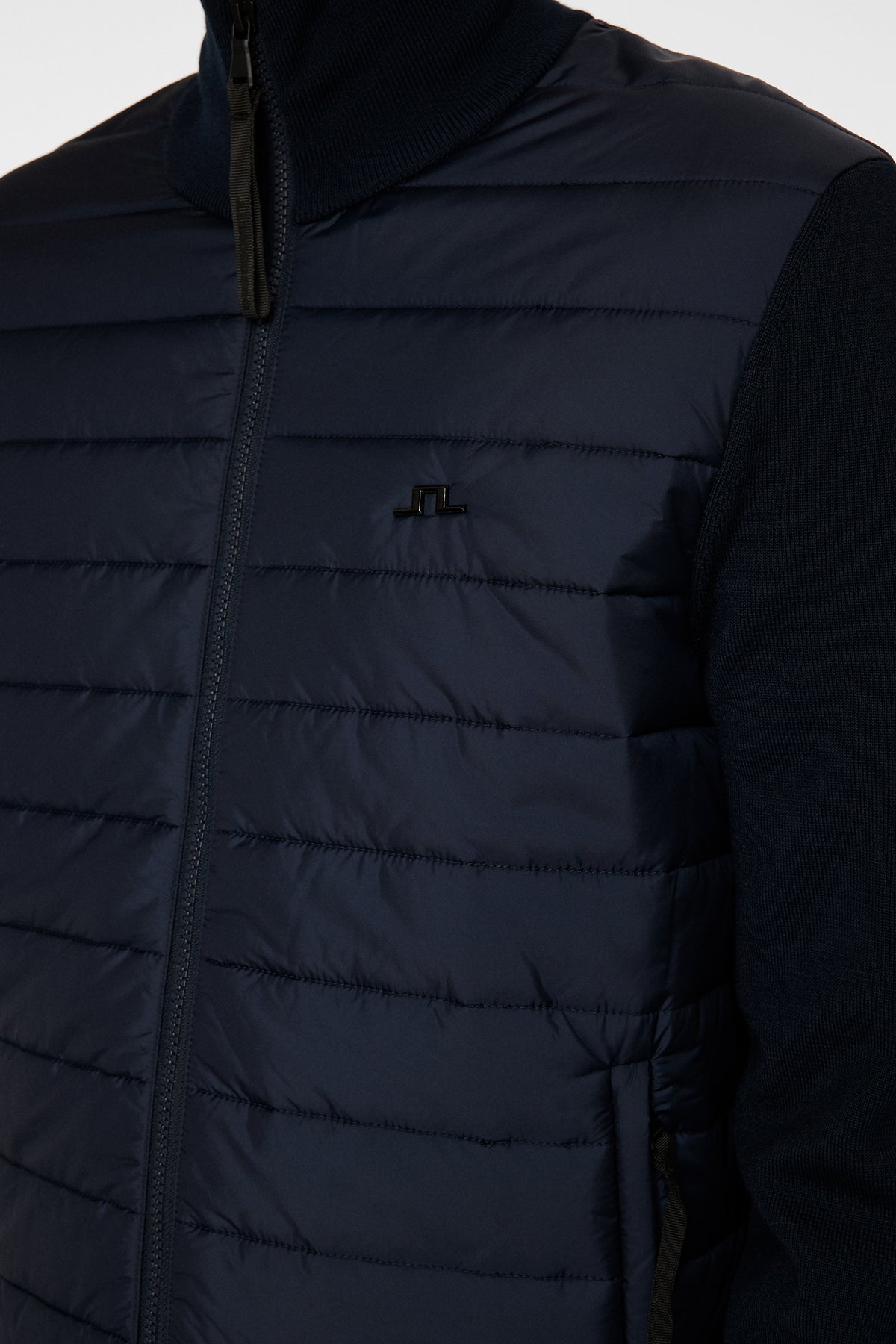 Bodie Knitted Hybrid Jacket in JL Navy by J.Lindeberg
