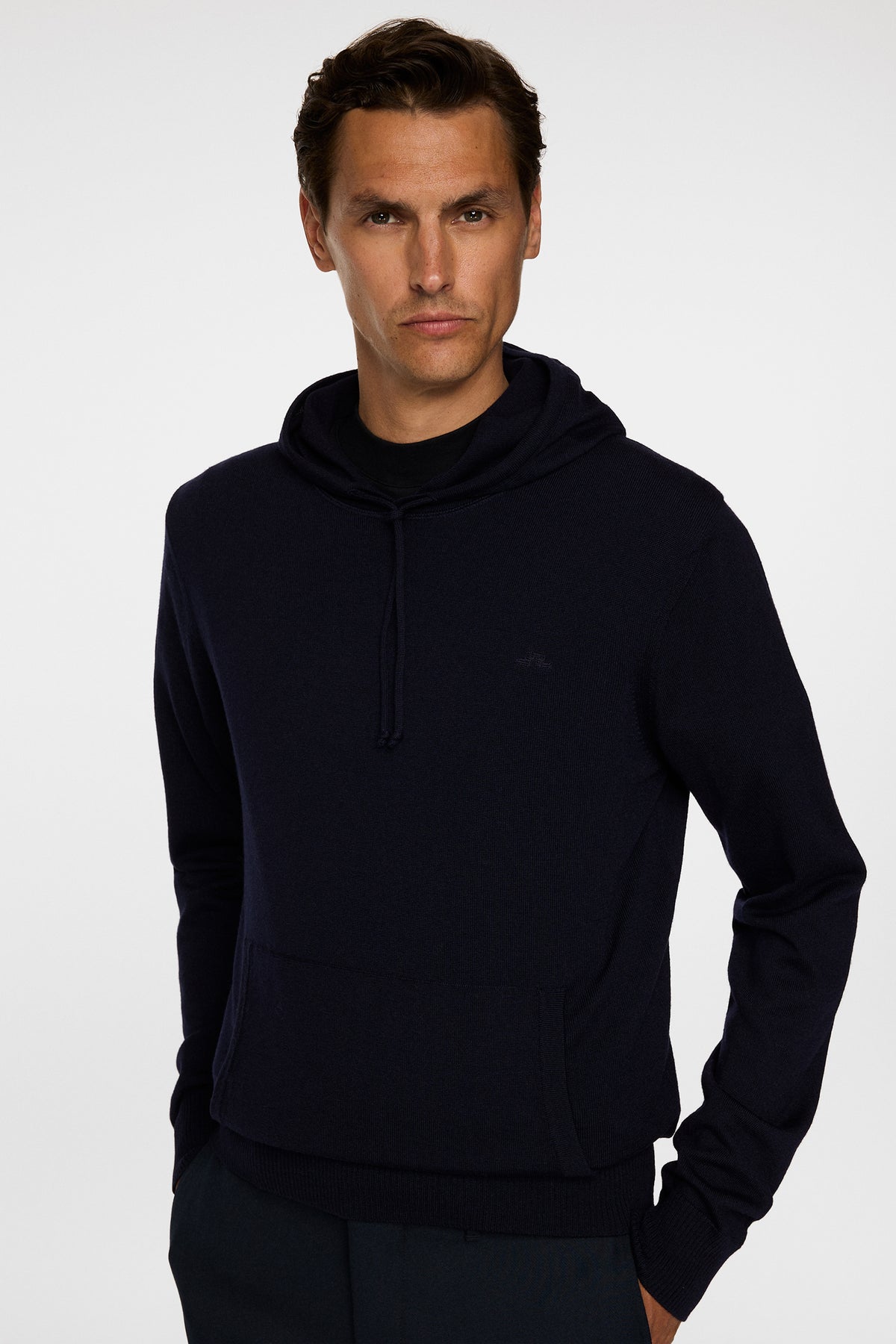 Karl Merino Hoodie in JL Navy by J.Lindeberg