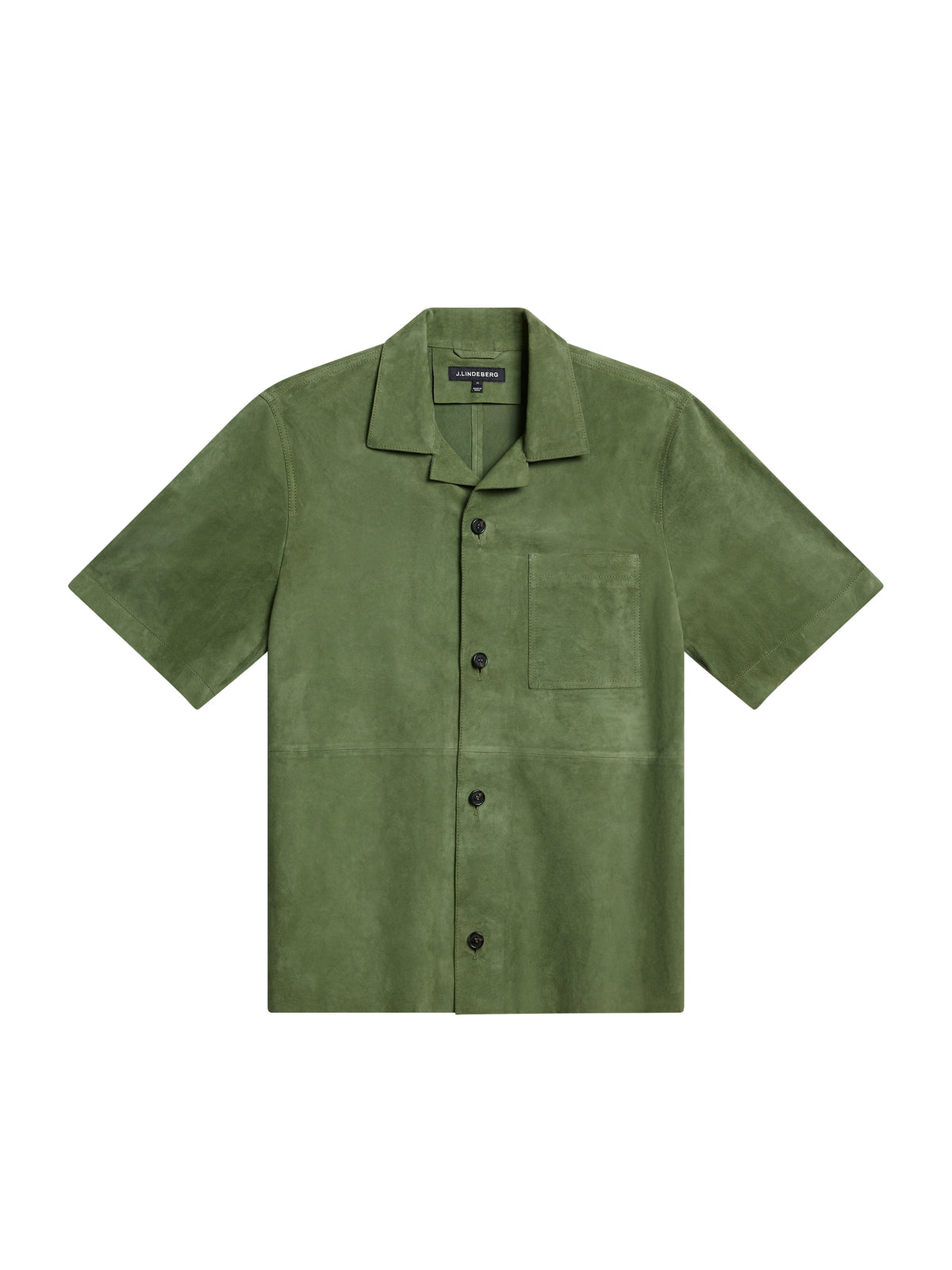 Scottie Suede Overshirt in Oil Green by J.Lindeberg