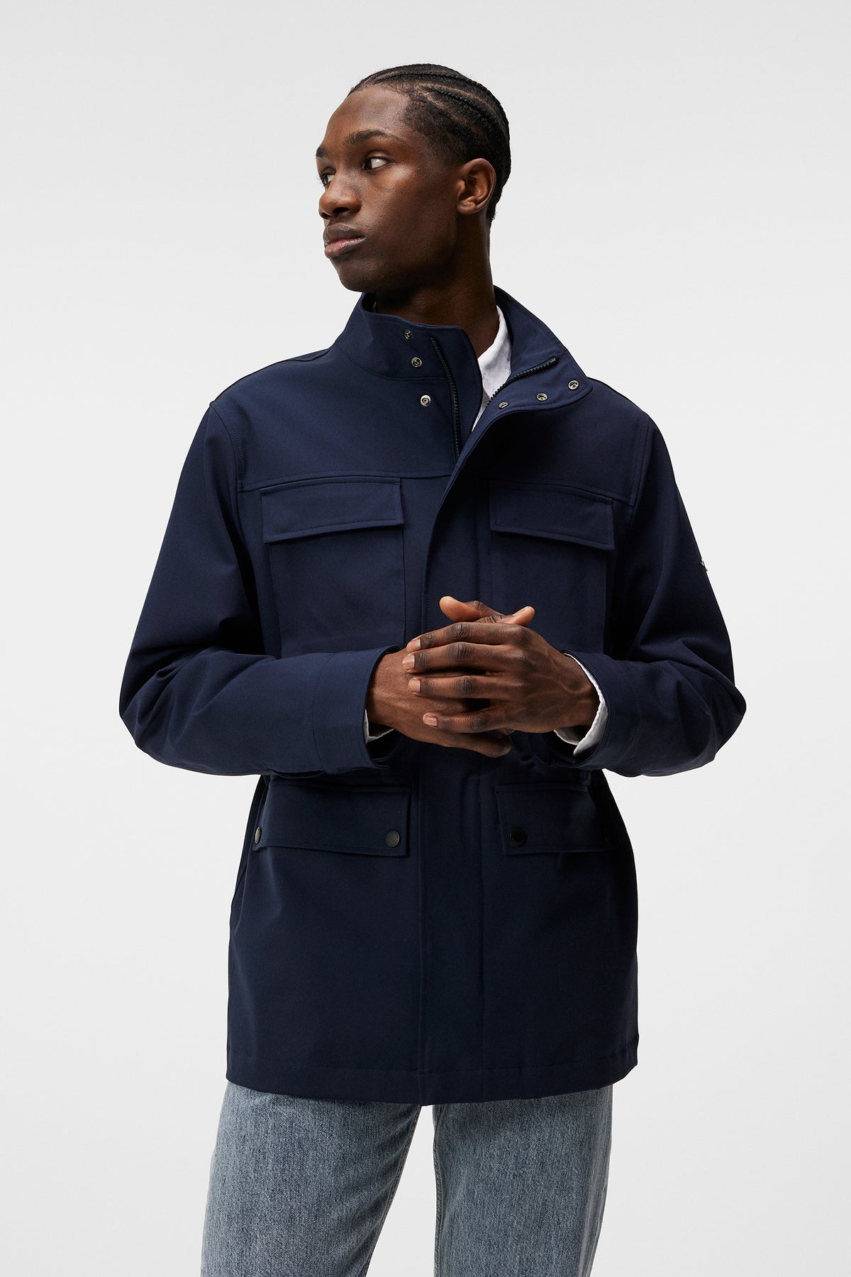 Ripley 4-Way Stretch Jkt in JL Navy by J.Lindeberg