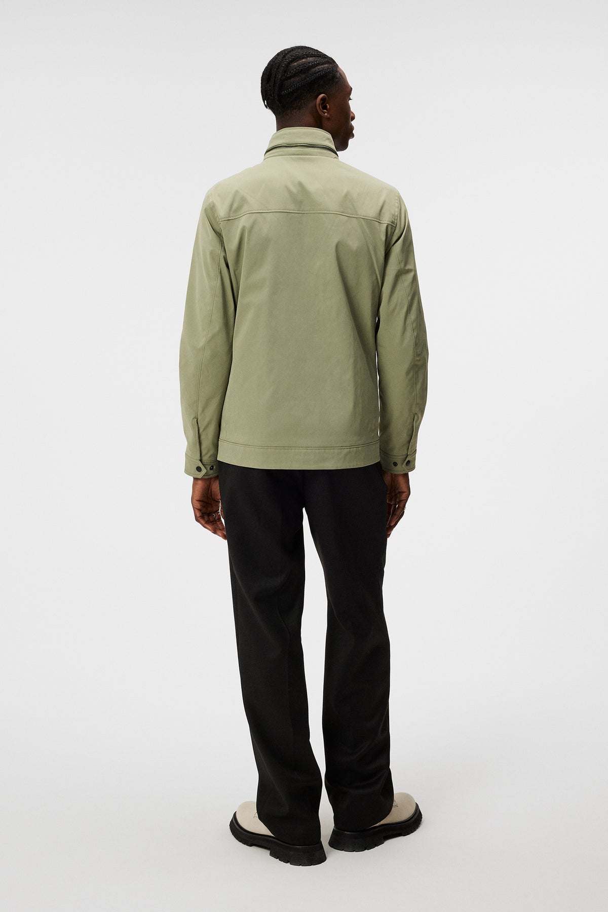 Bailey Poly Jacket in Oil Green by J.Lindeberg