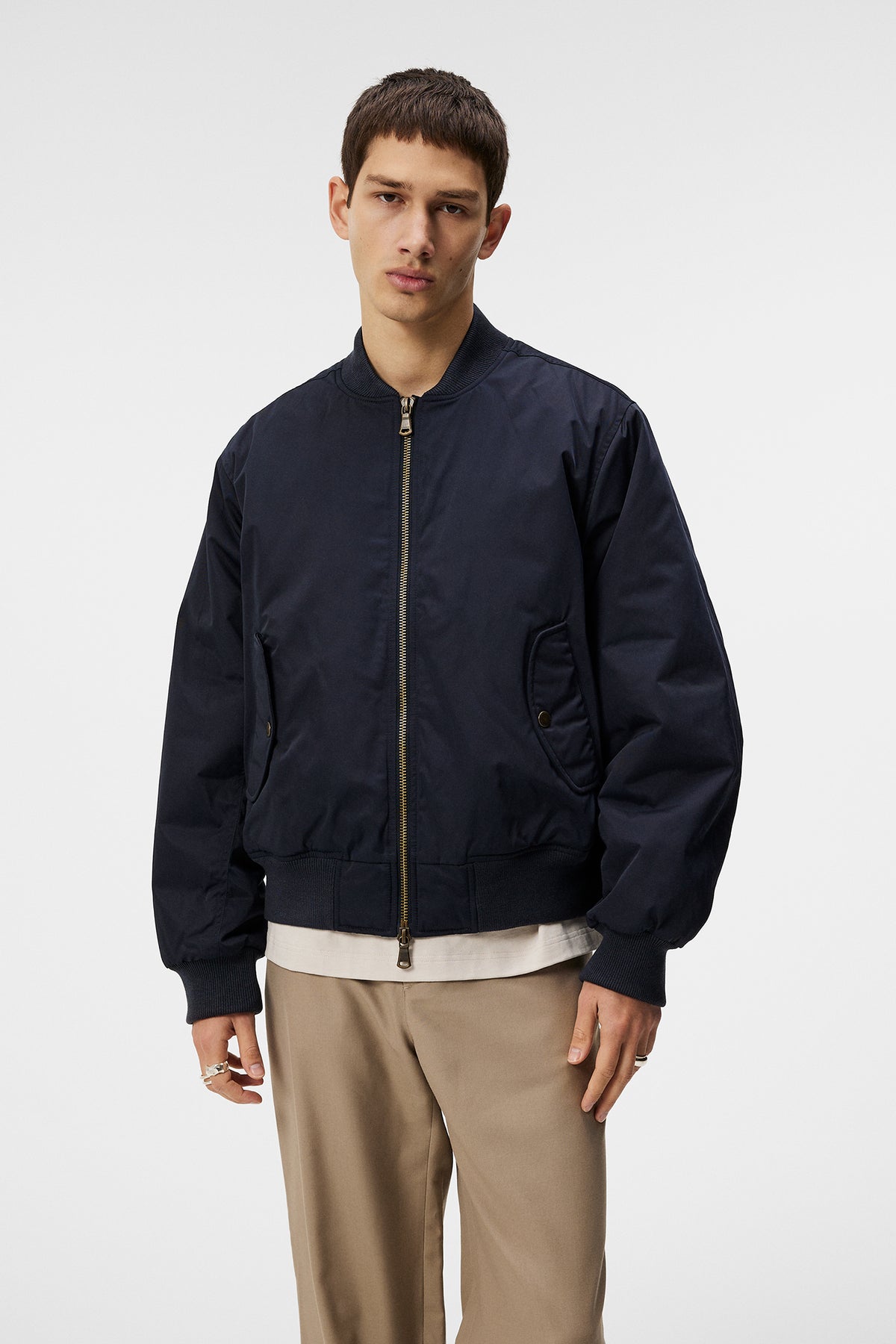 Bradfield Twill Nylon jacket in JL Navy by J.Lindeberg