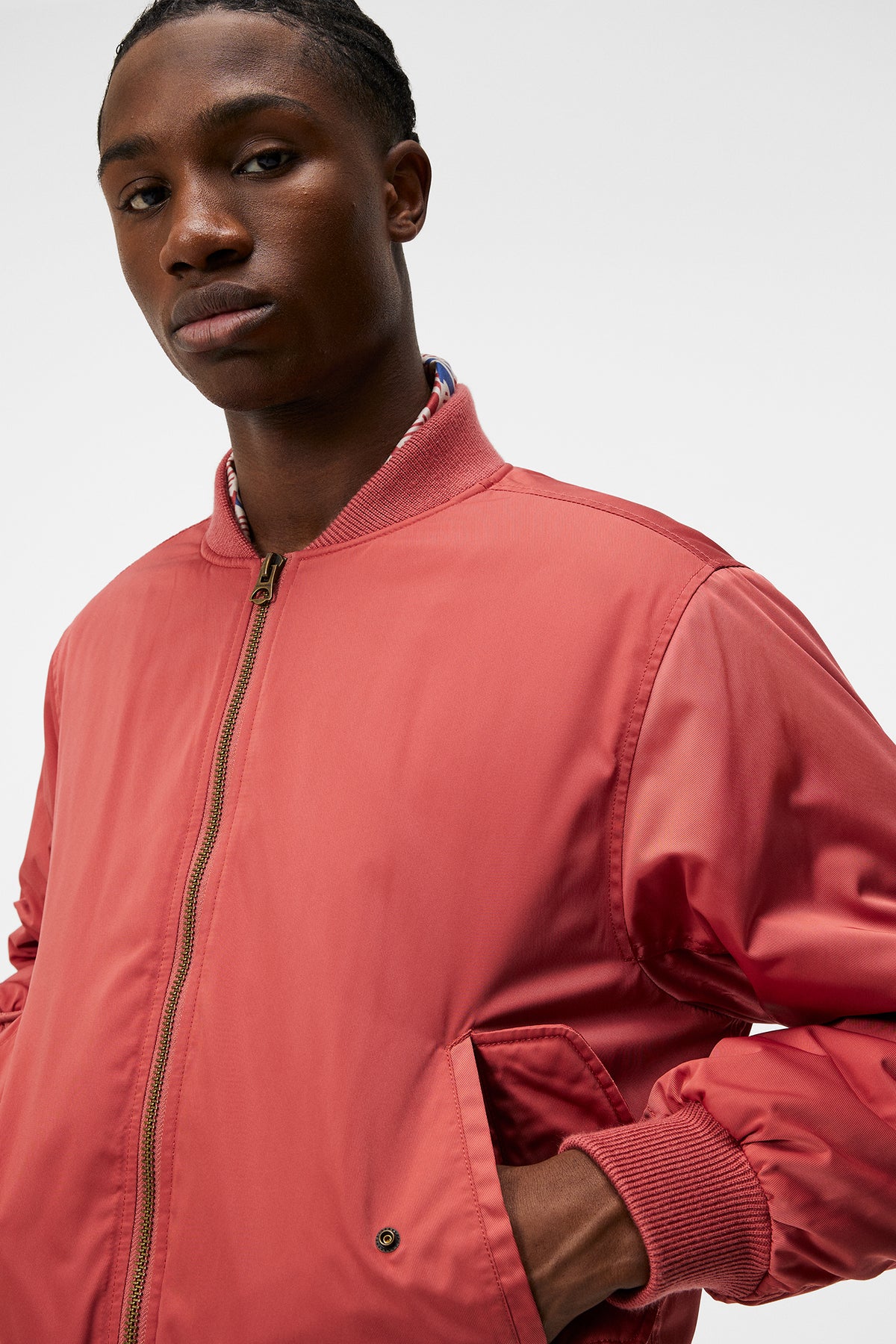 Bradfield Twill Nylon jacket in Dusty Cedar by J.Lindeberg