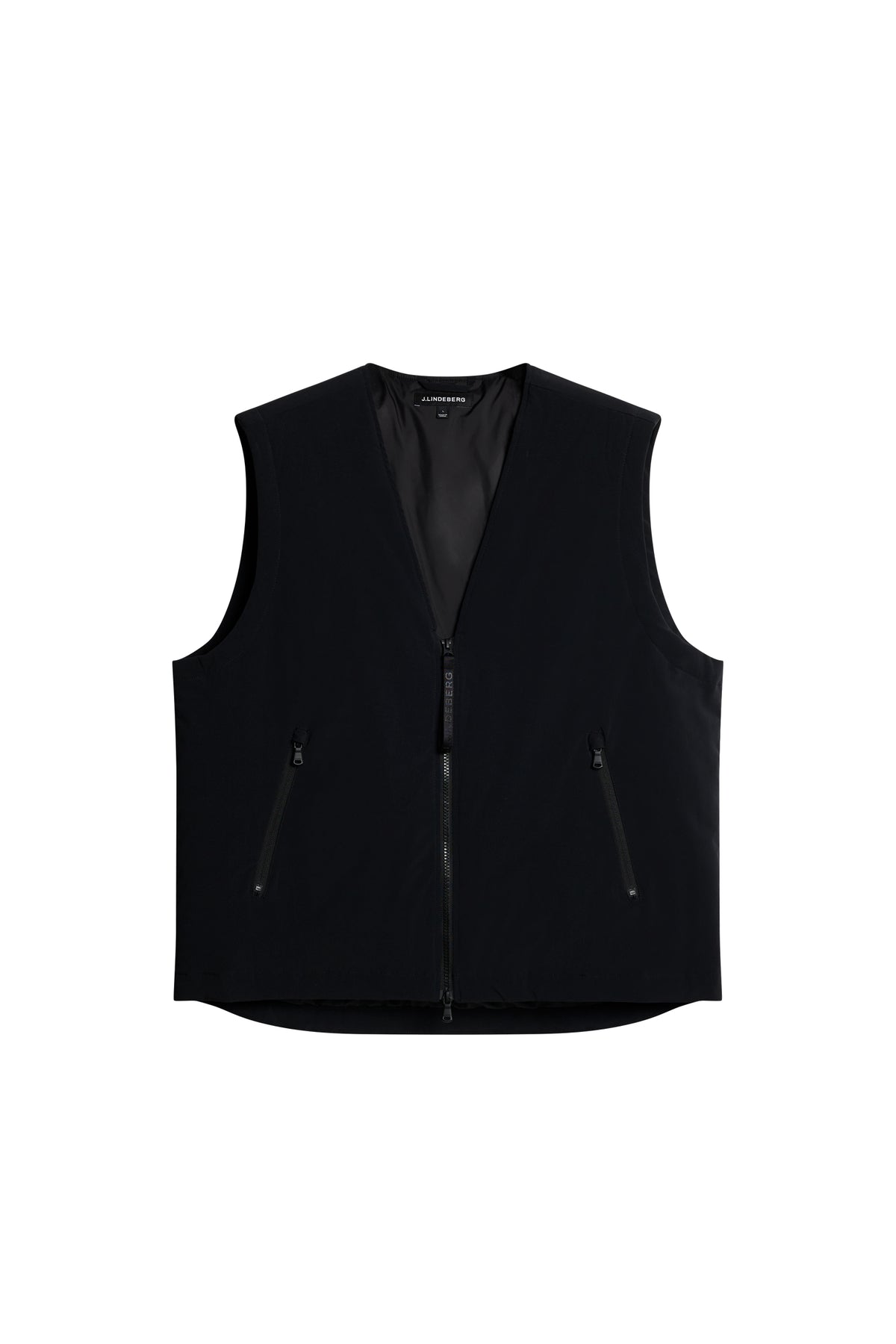 Cain Padded Vest in Black by J.Lindeberg