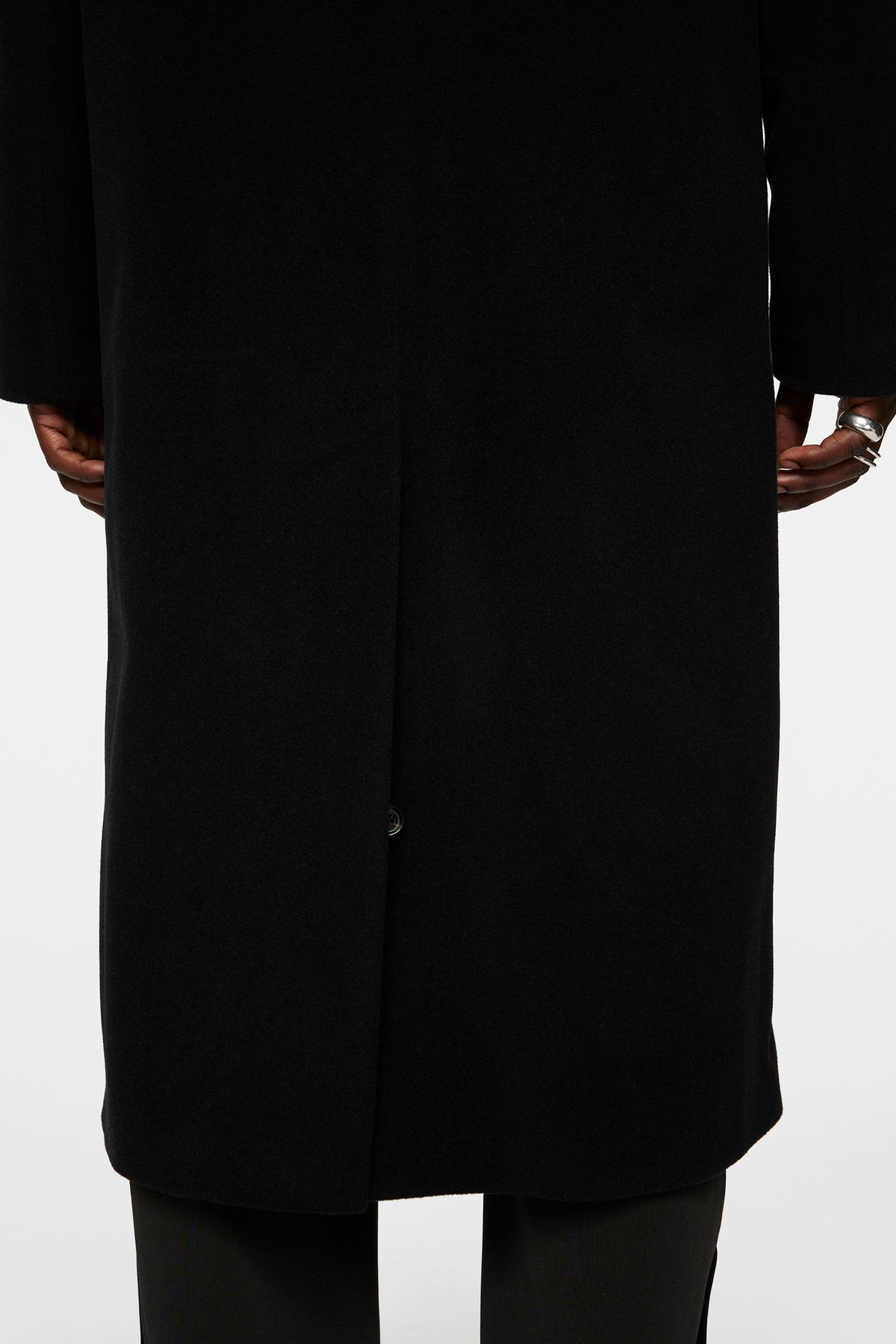 Willy Wool Coat in Black by J.Lindeberg