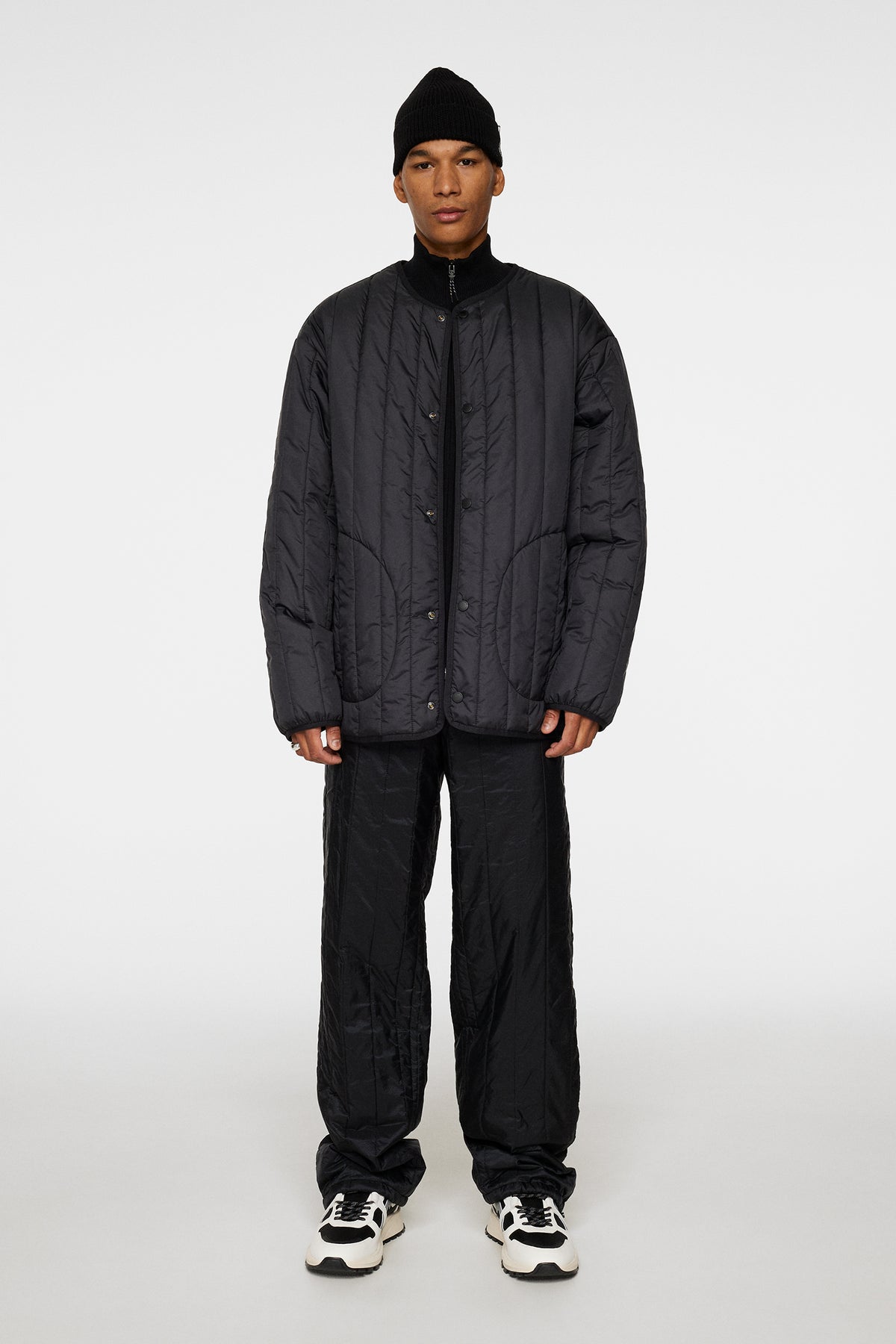 Khaza Quilted Jacket in Black by J.Lindeberg
