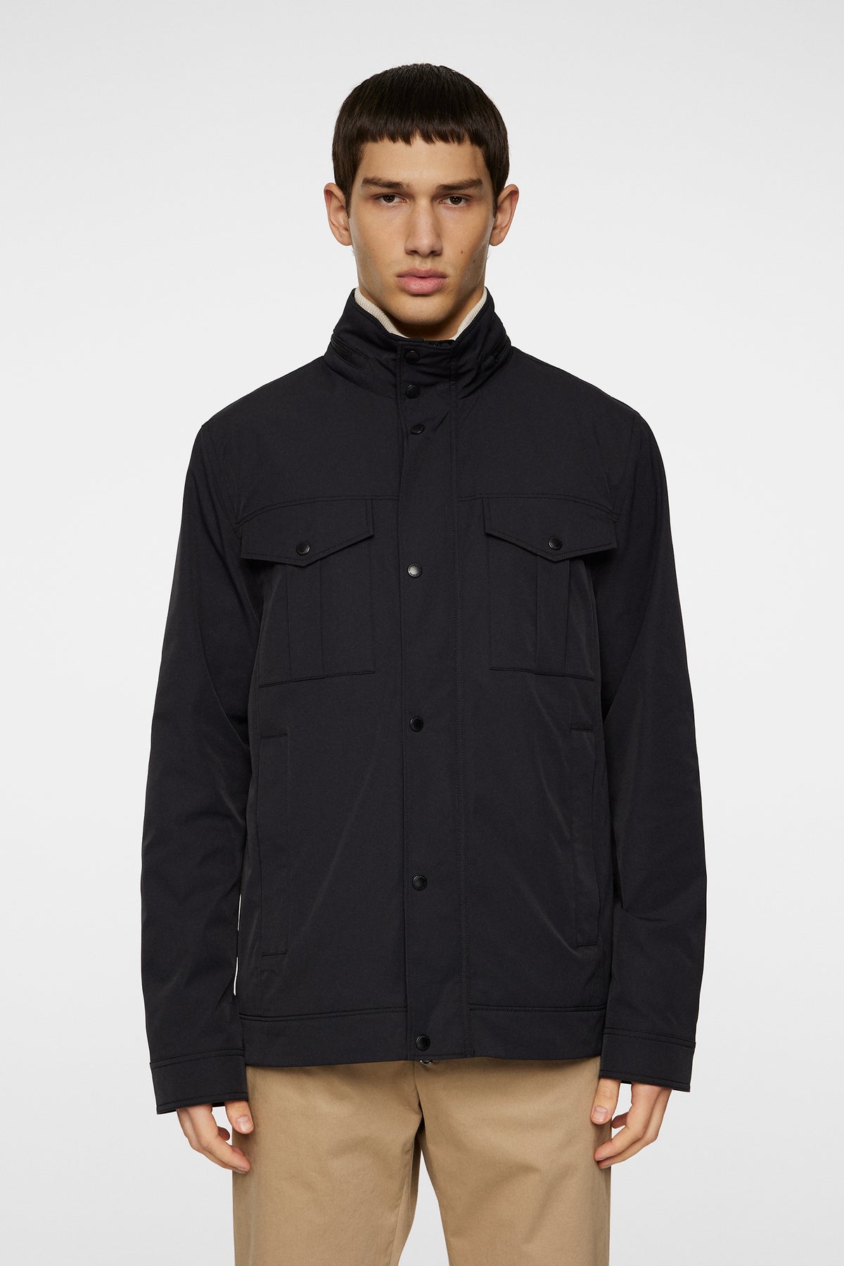 Bailey Poly Jacket in Black by J.Lindeberg