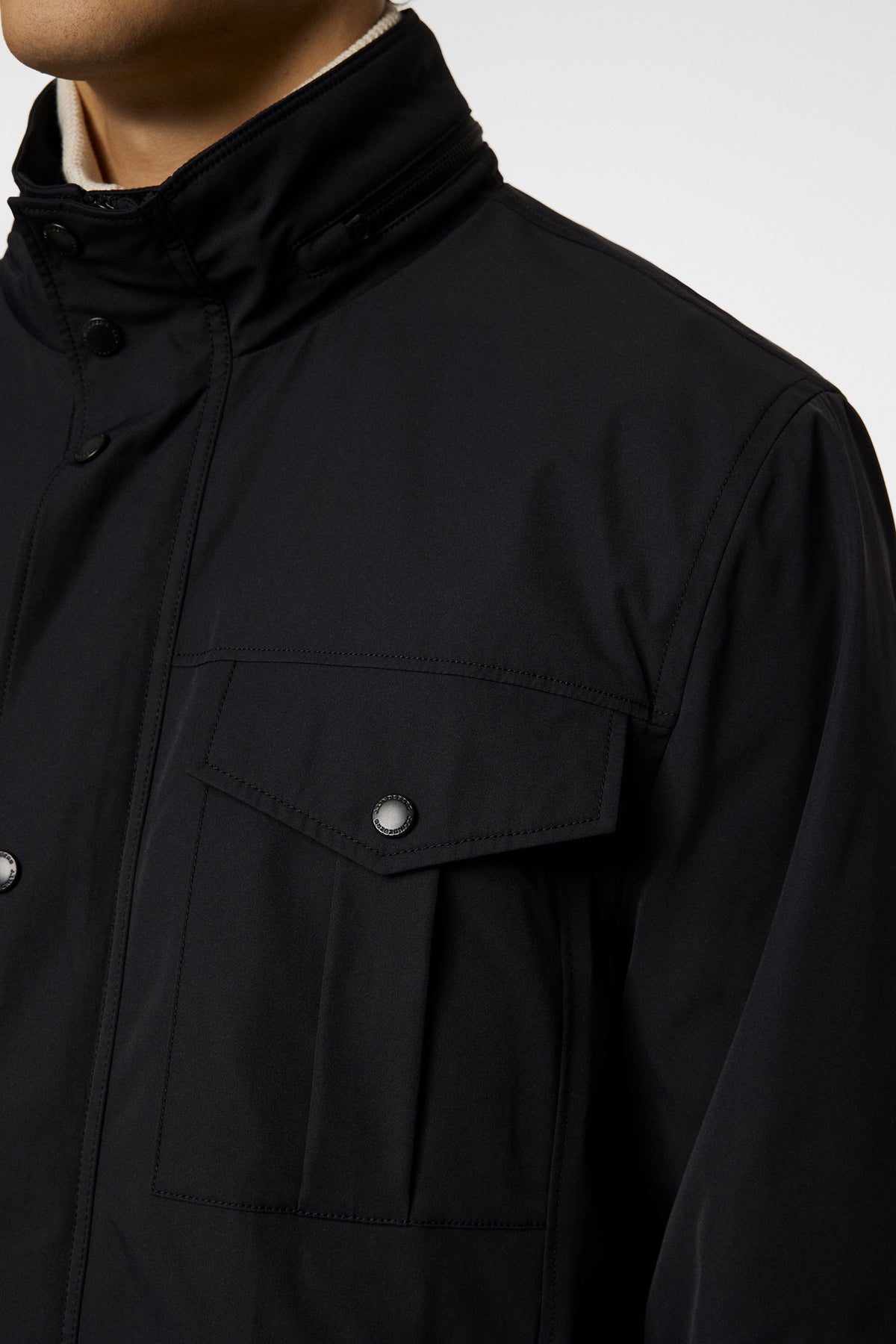 Bailey Poly Jacket in Black by J.Lindeberg