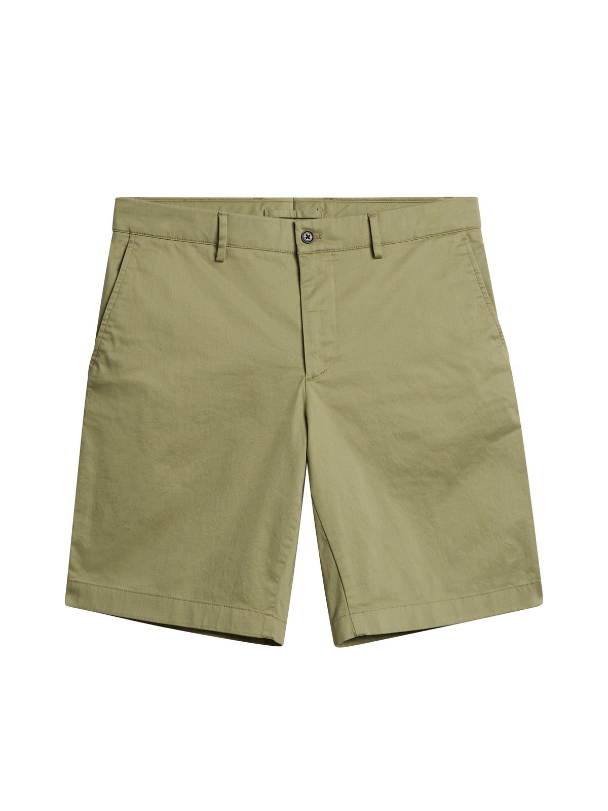 Nathan Cloud Satin Shorts in Oil Green by J.Lindeberg