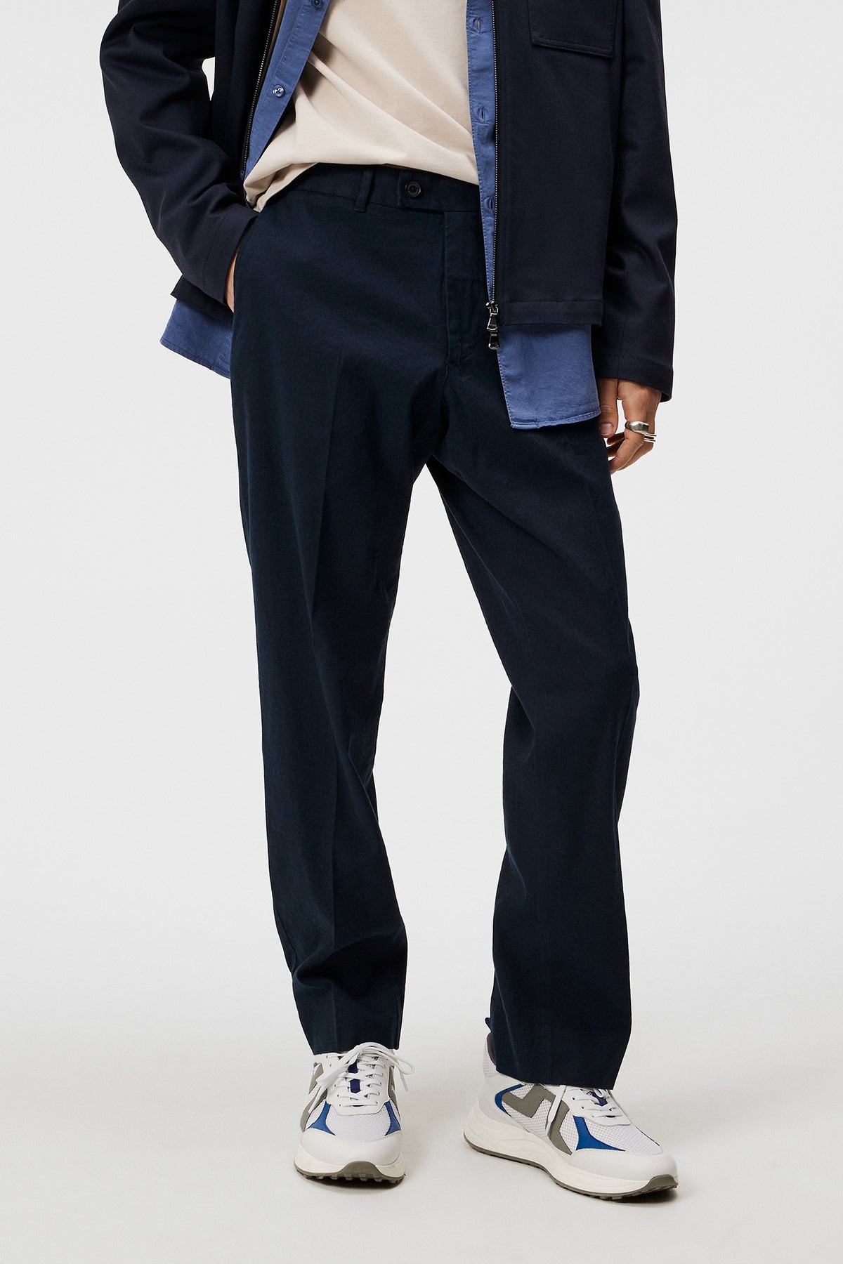 Lois Linen Stretch Pants in JL Navy by J.Lindeberg