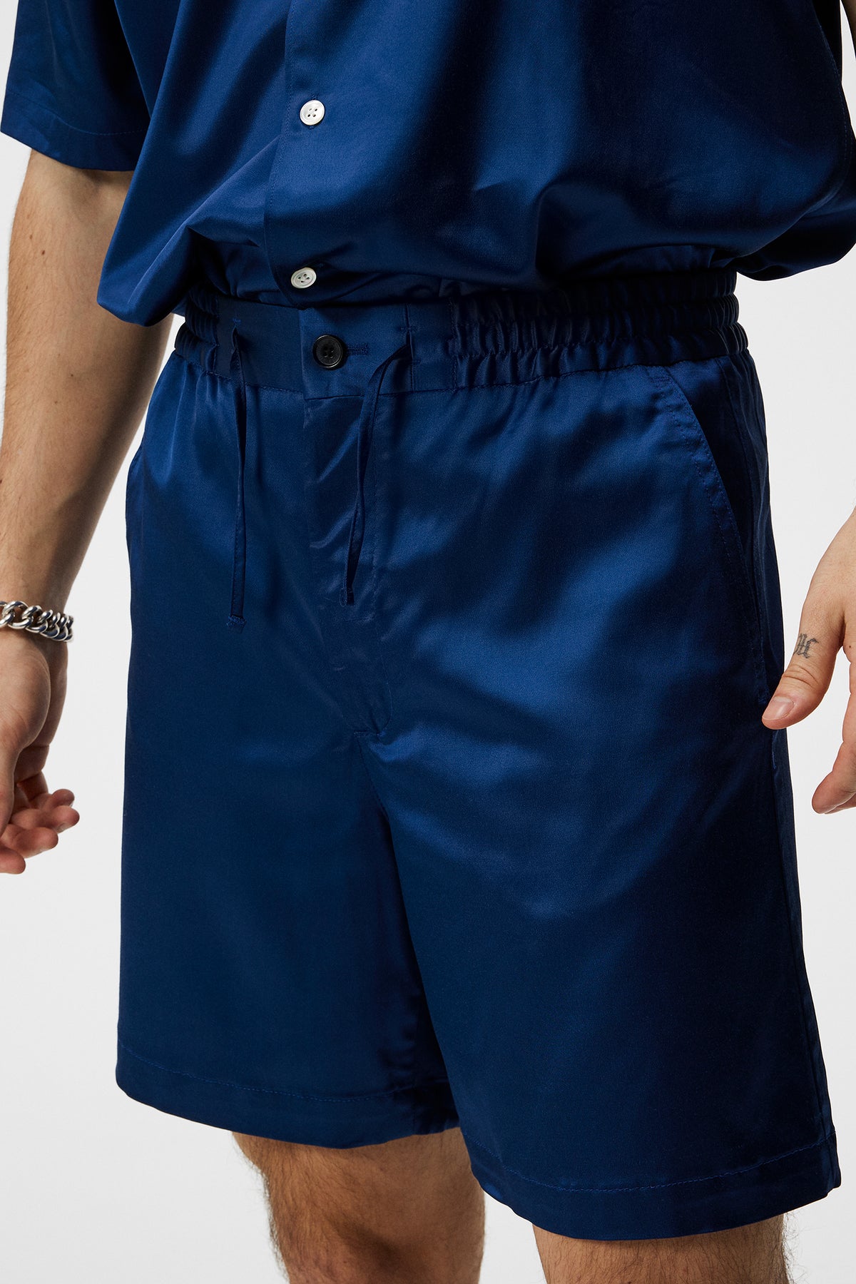 Earl Silky Shorts in Estate Blue by J.Lindeberg