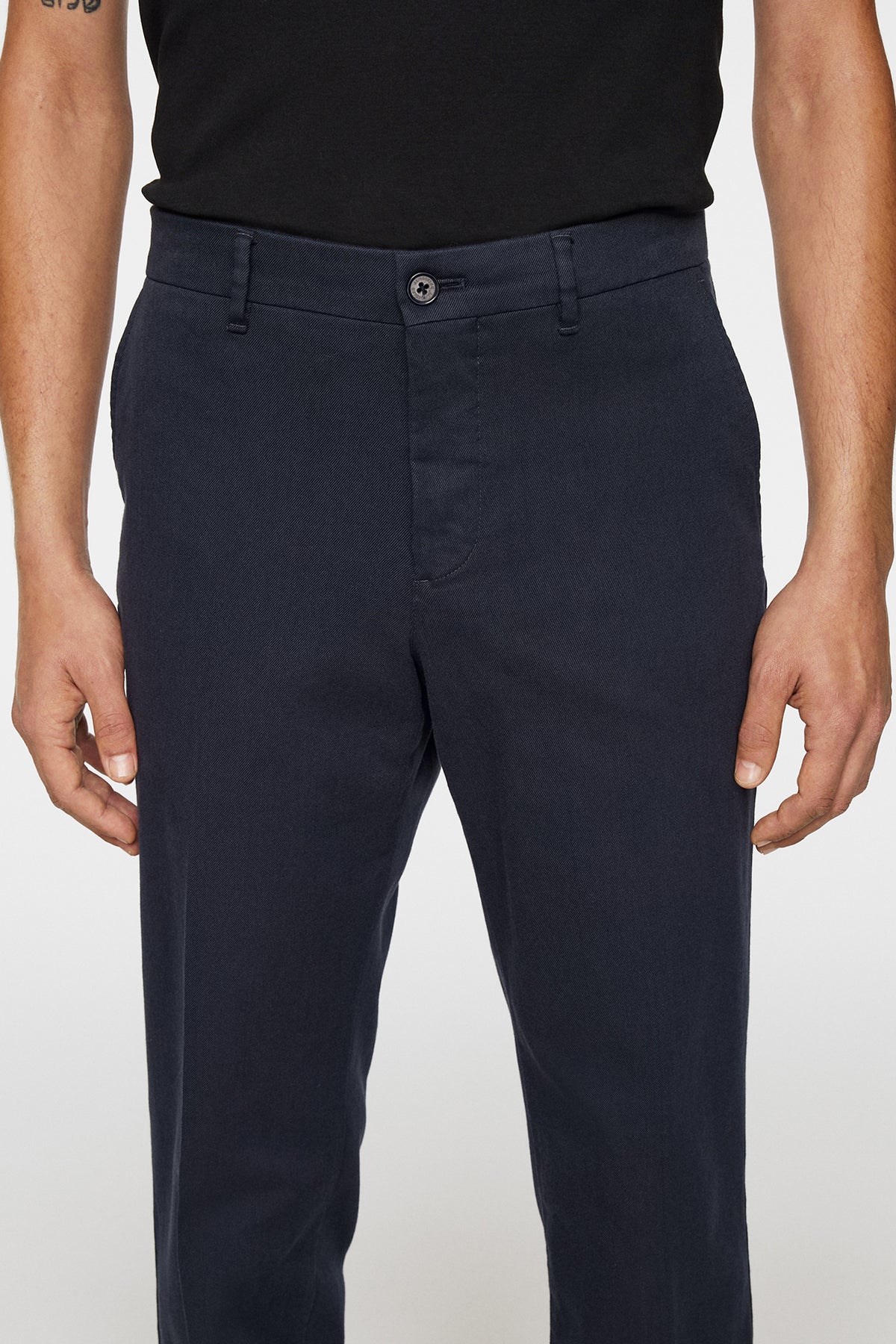 Lois C Flannel Twill Pants in JL Navy by J.Lindeberg