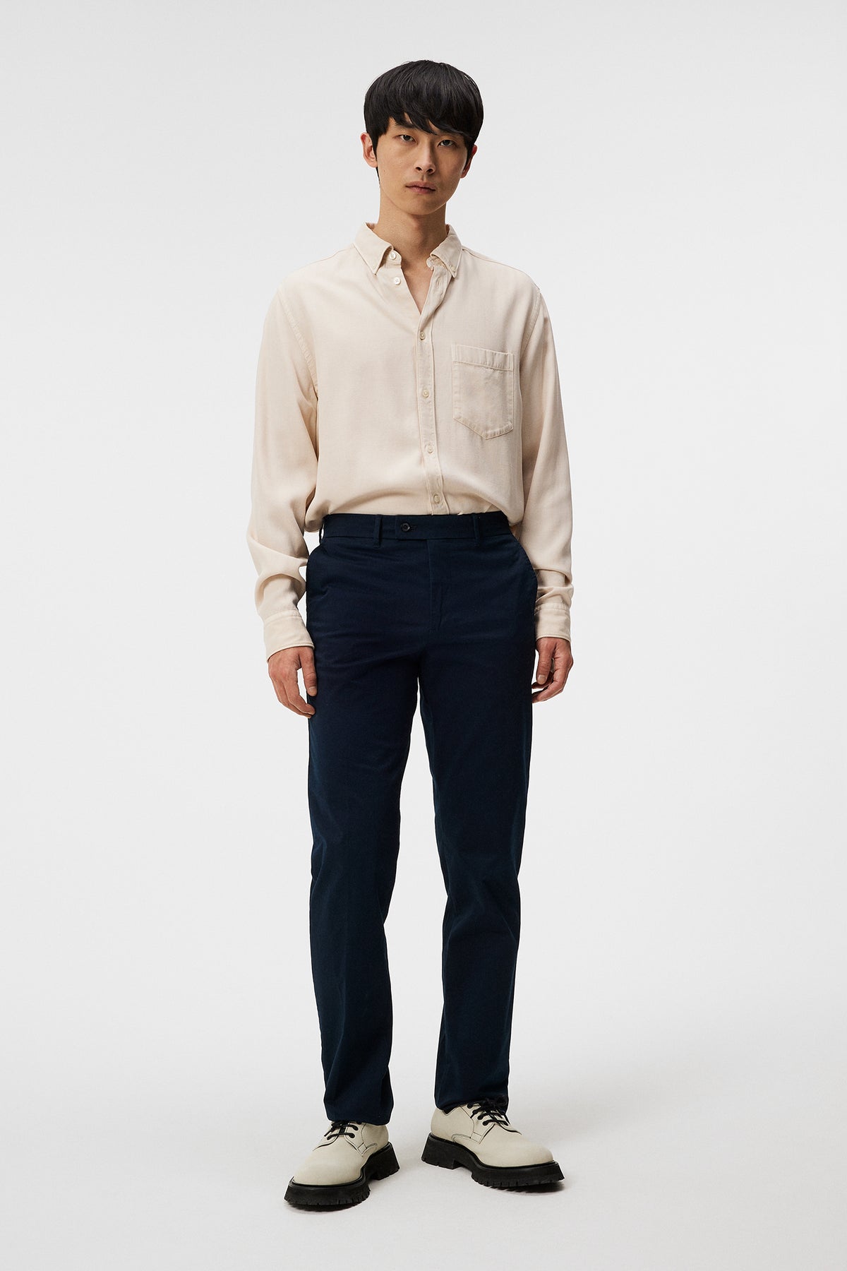 Lois Cloud Satin Pants in JL Navy by J.Lindeberg