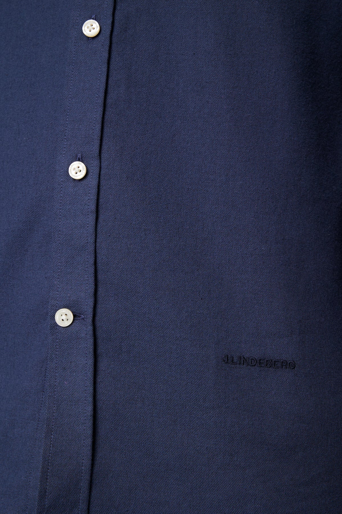 Light Flannel Slim Shirt in JL Navy by J.Lindeberg