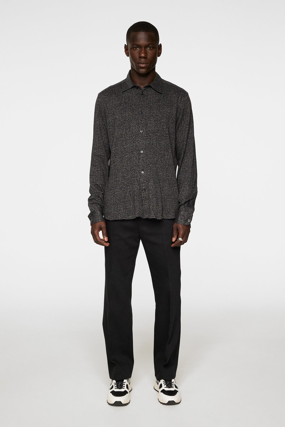 Marlon Jersey Shirt in Night Owl by J.Lindeberg