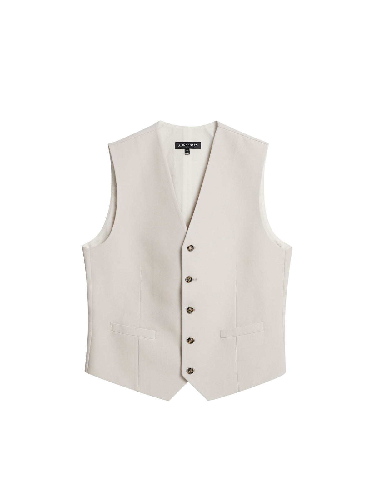 Walid Double weave Waistcoat in Moonbeam by J.Lindeberg