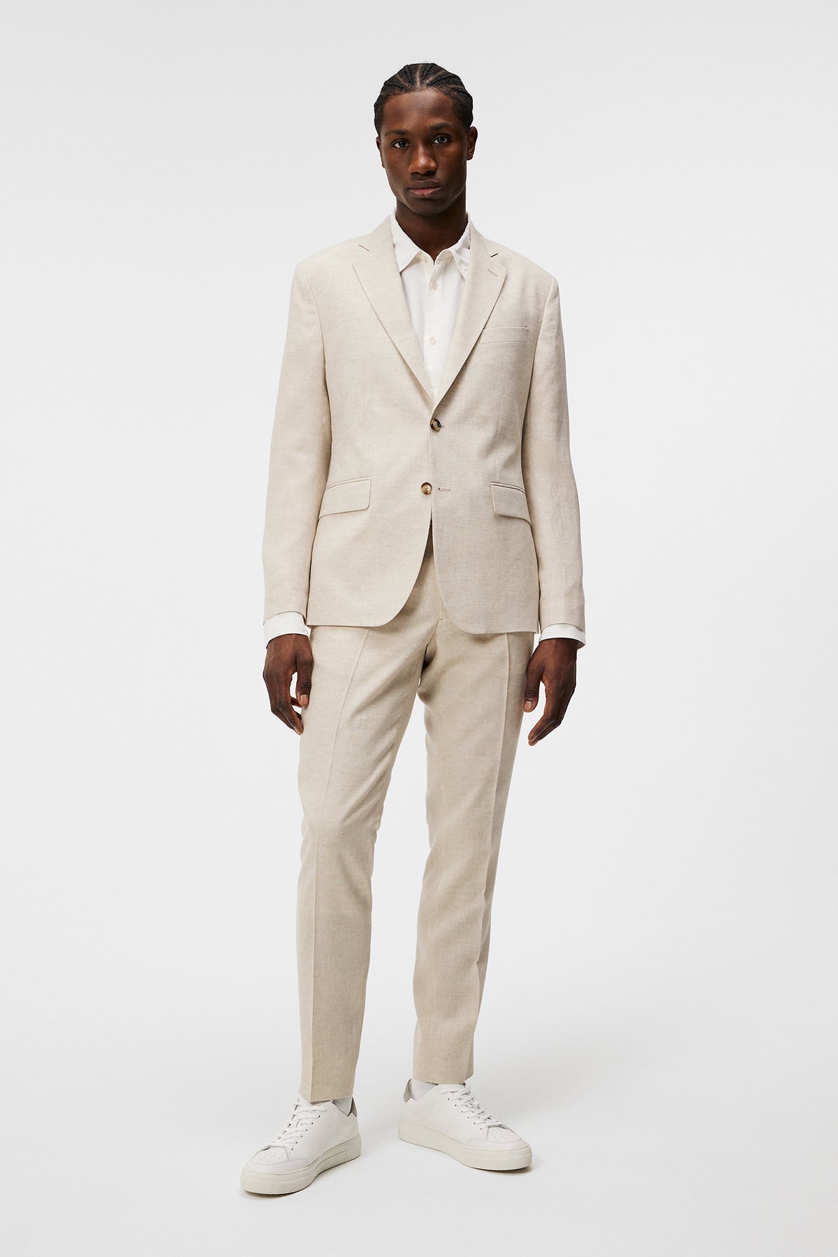 Hopper U Super Linen Blazer in Moonbeam by J.Lindeberg