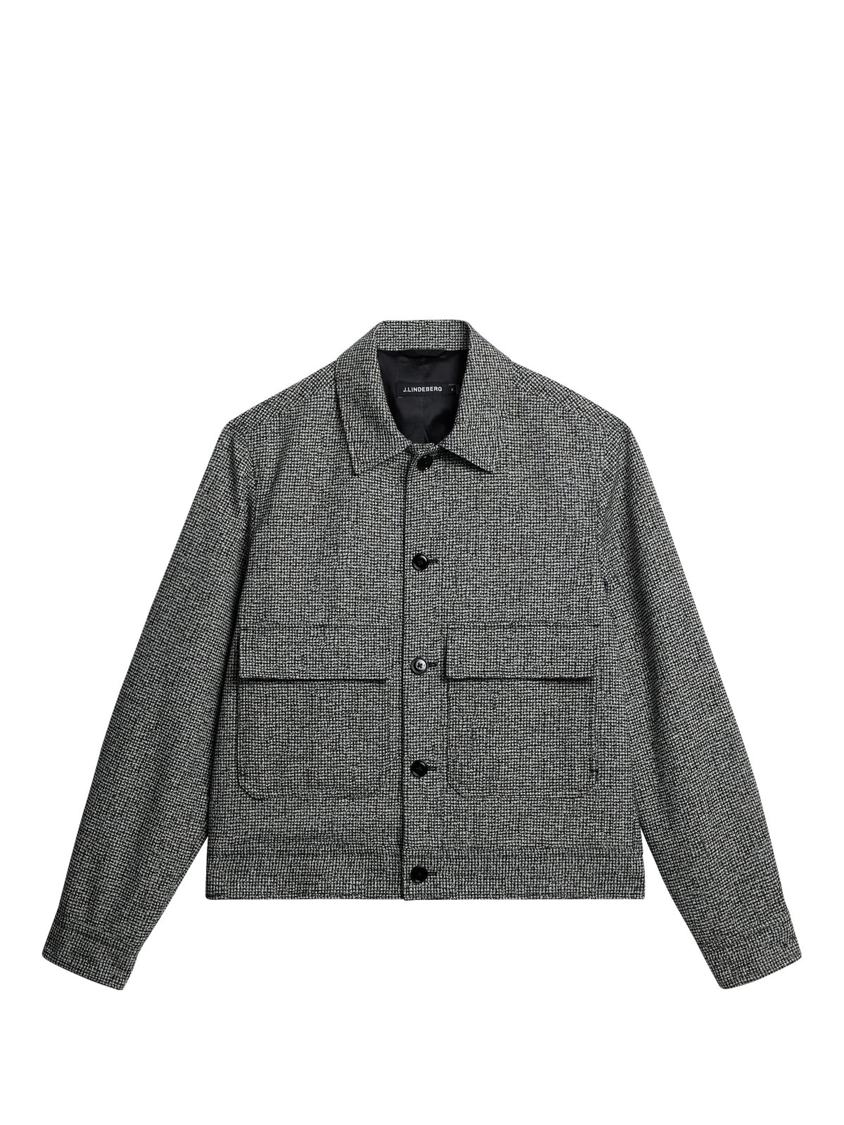 Housten 2 Tone Overshirt in Black by J.Lindeberg
