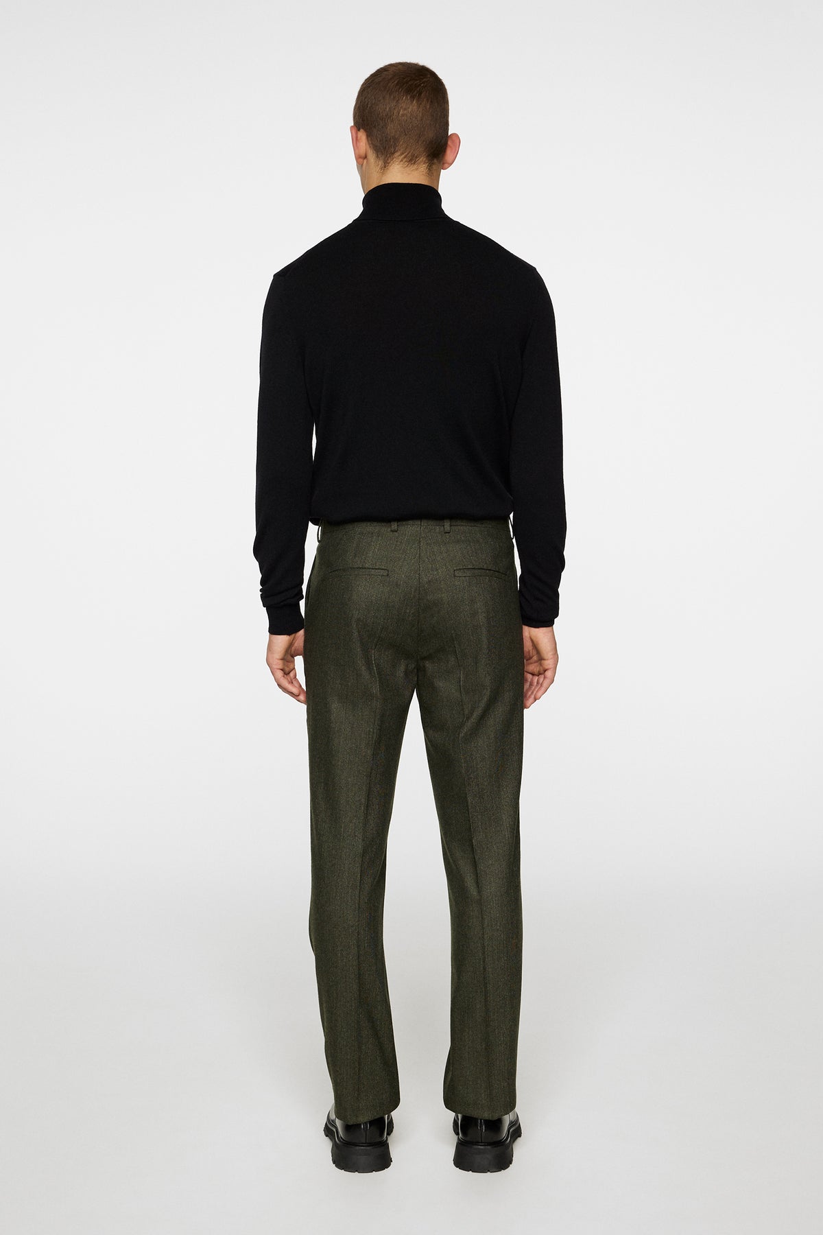 Lois Cash Stretch Flannel in Forest Green by J.Lindeberg