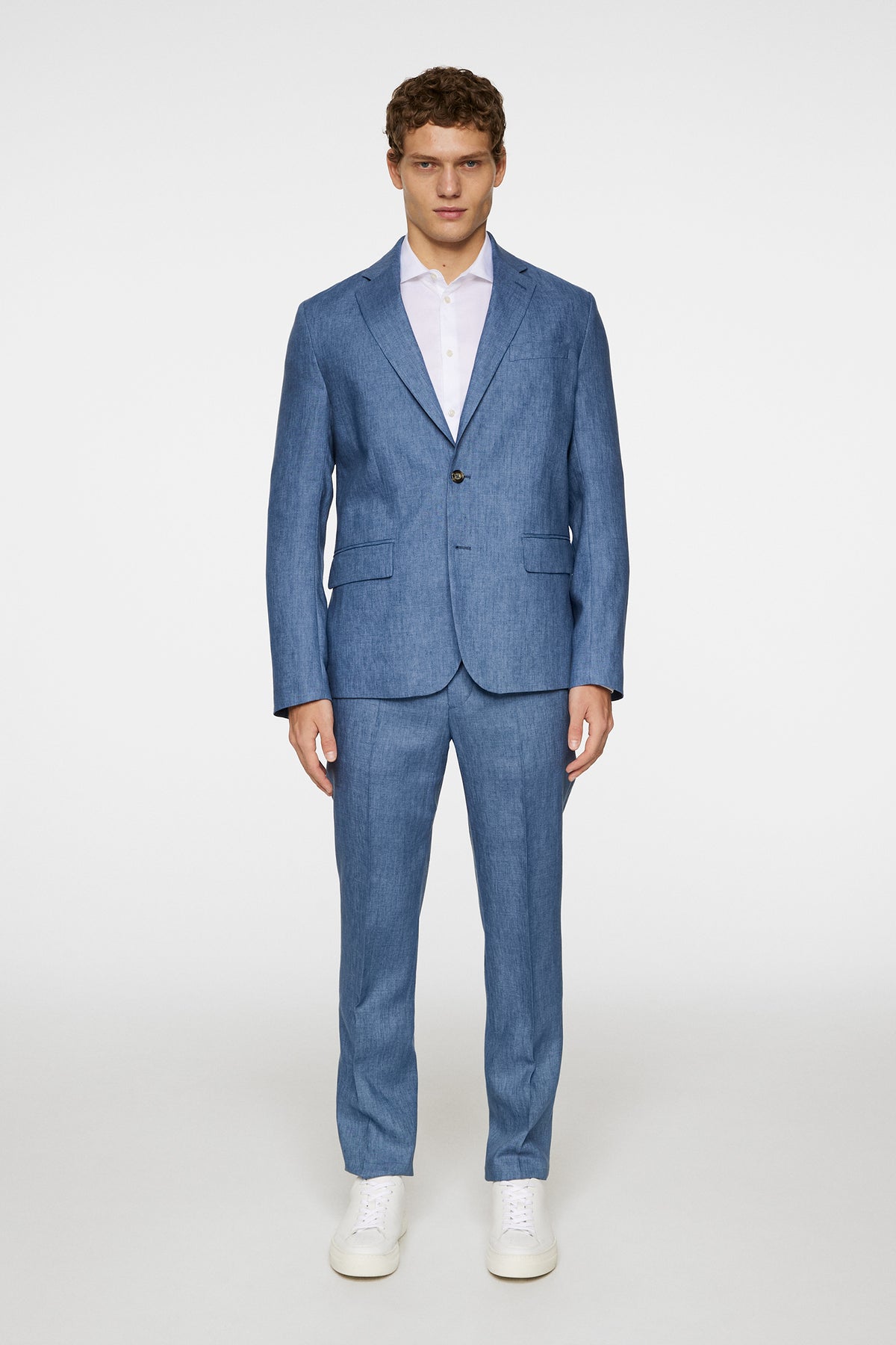 Elton U Super Linen Blazer in Rain Washed by J.Lindeberg