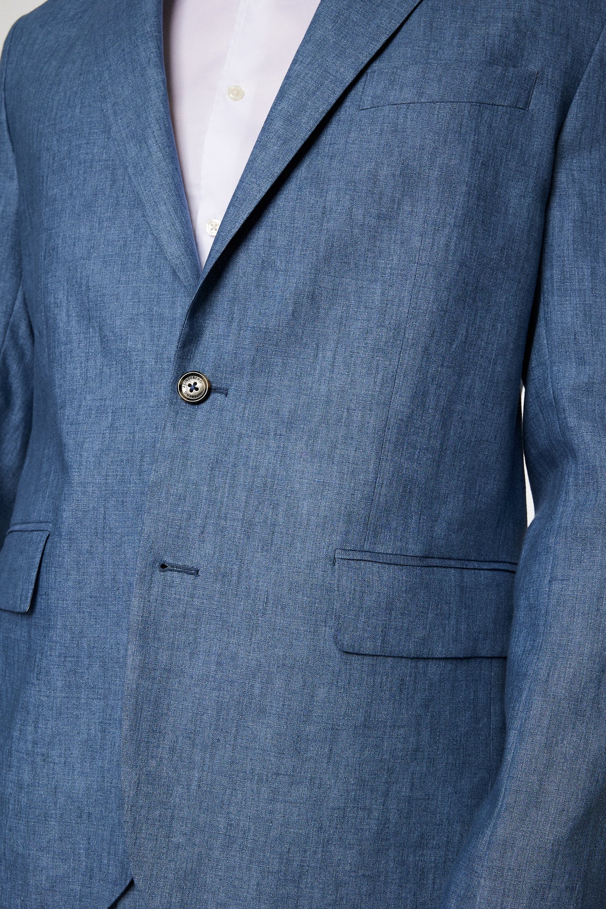 Elton U Super Linen Blazer in Rain Washed by J.Lindeberg