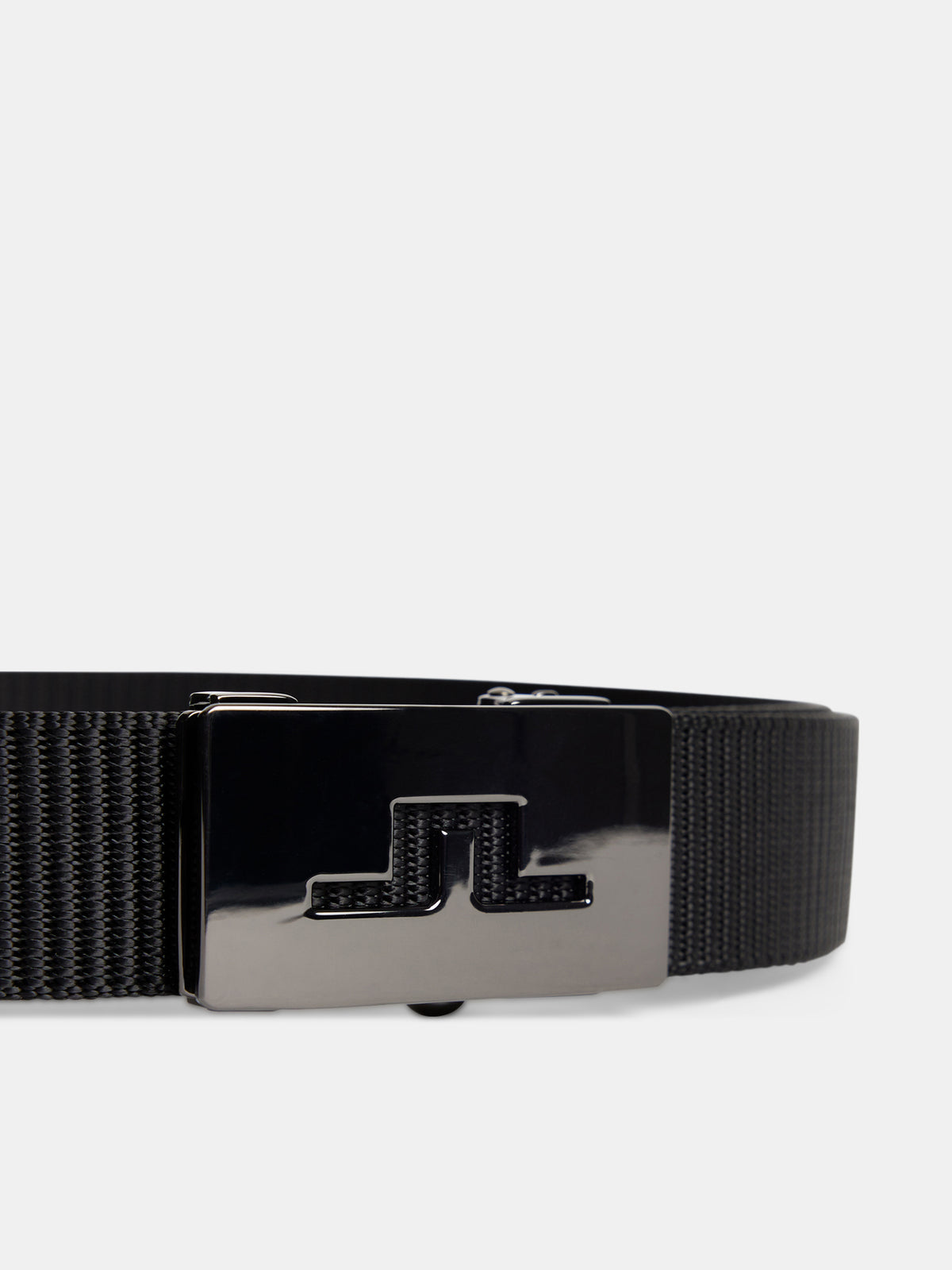 Roy Webbing Belt in Black by J.Lindeberg