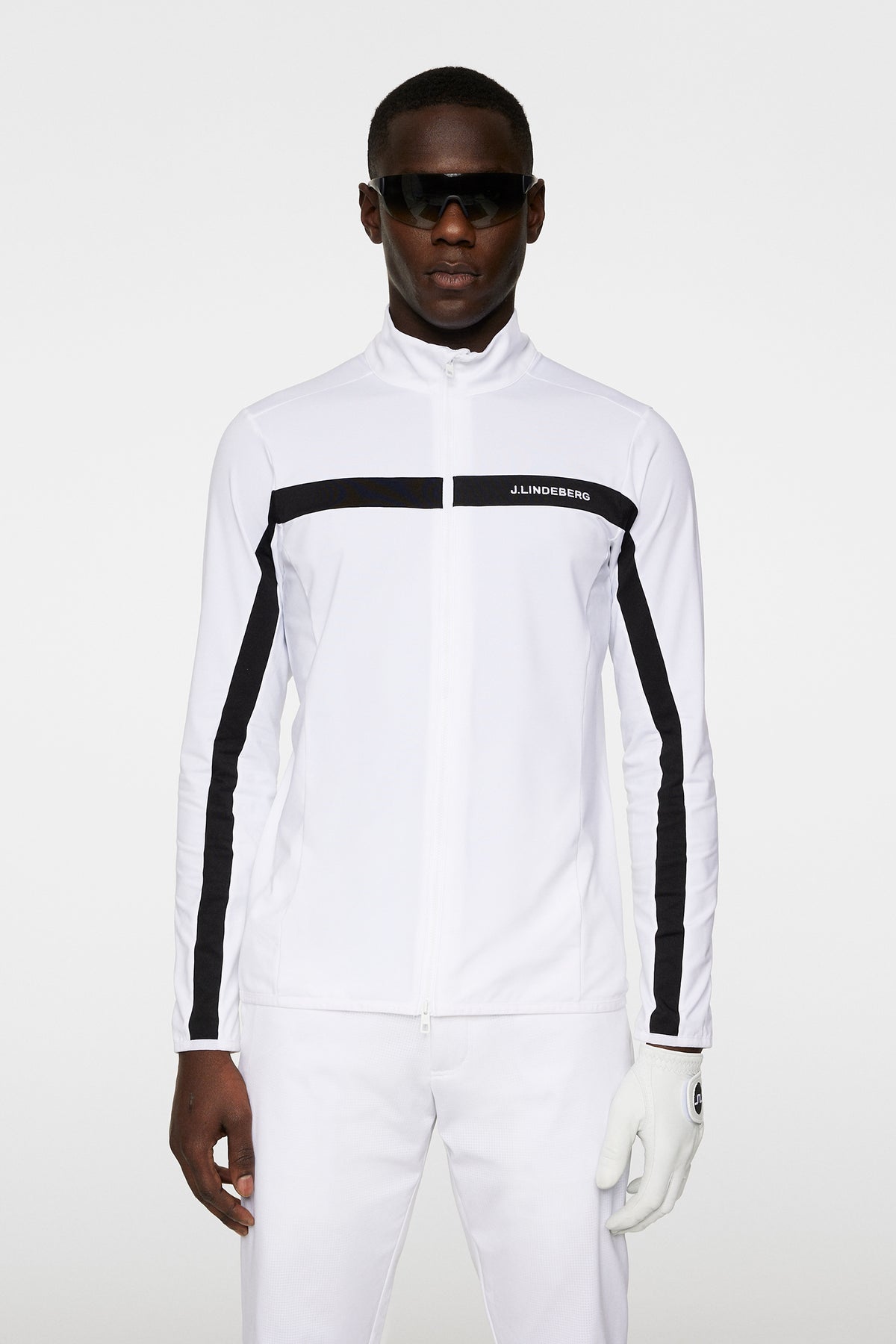 Jarvis Mid Layer in White by J.Lindeberg