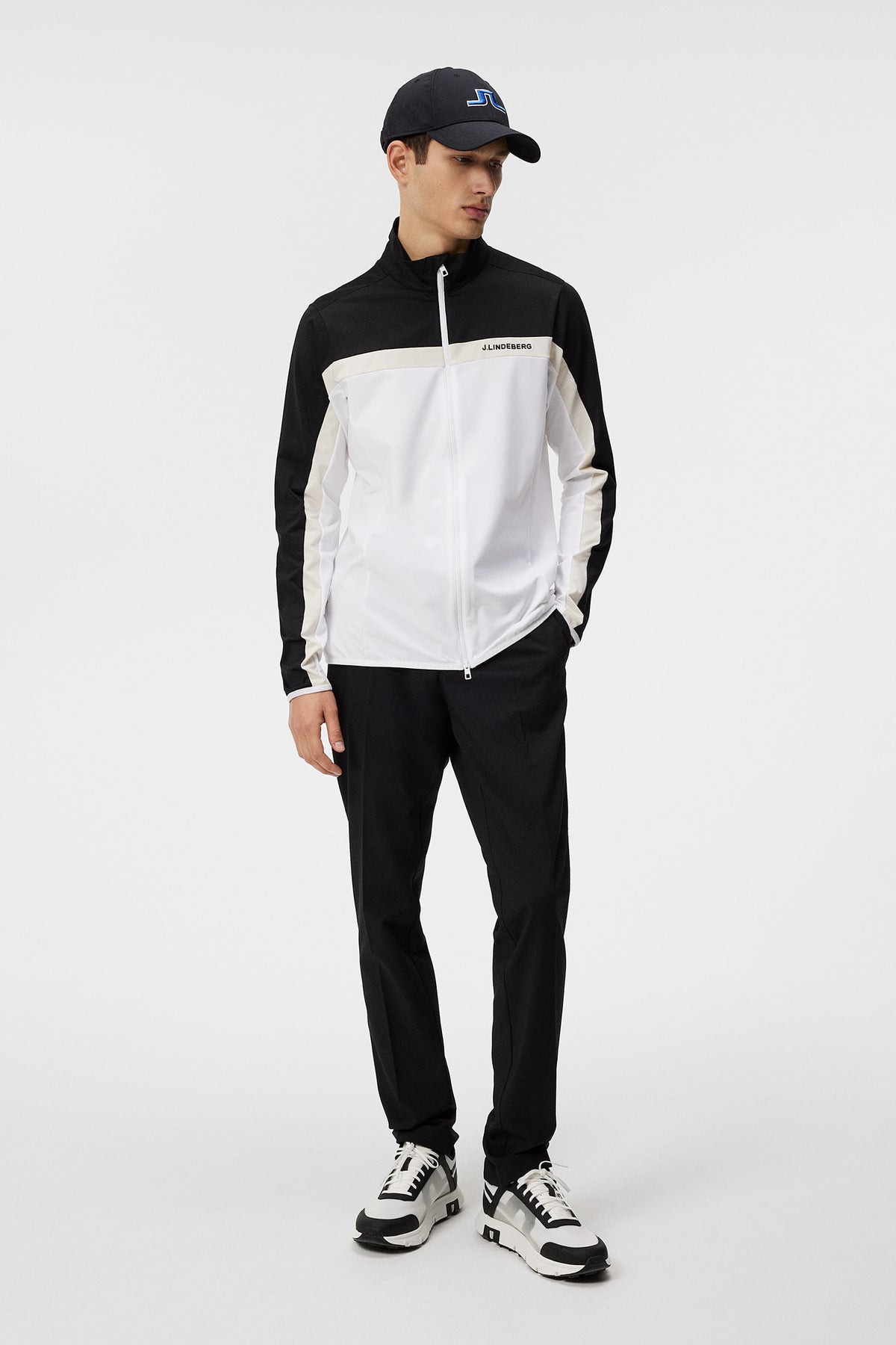 Jarvis Mid Layer in White by J.Lindeberg